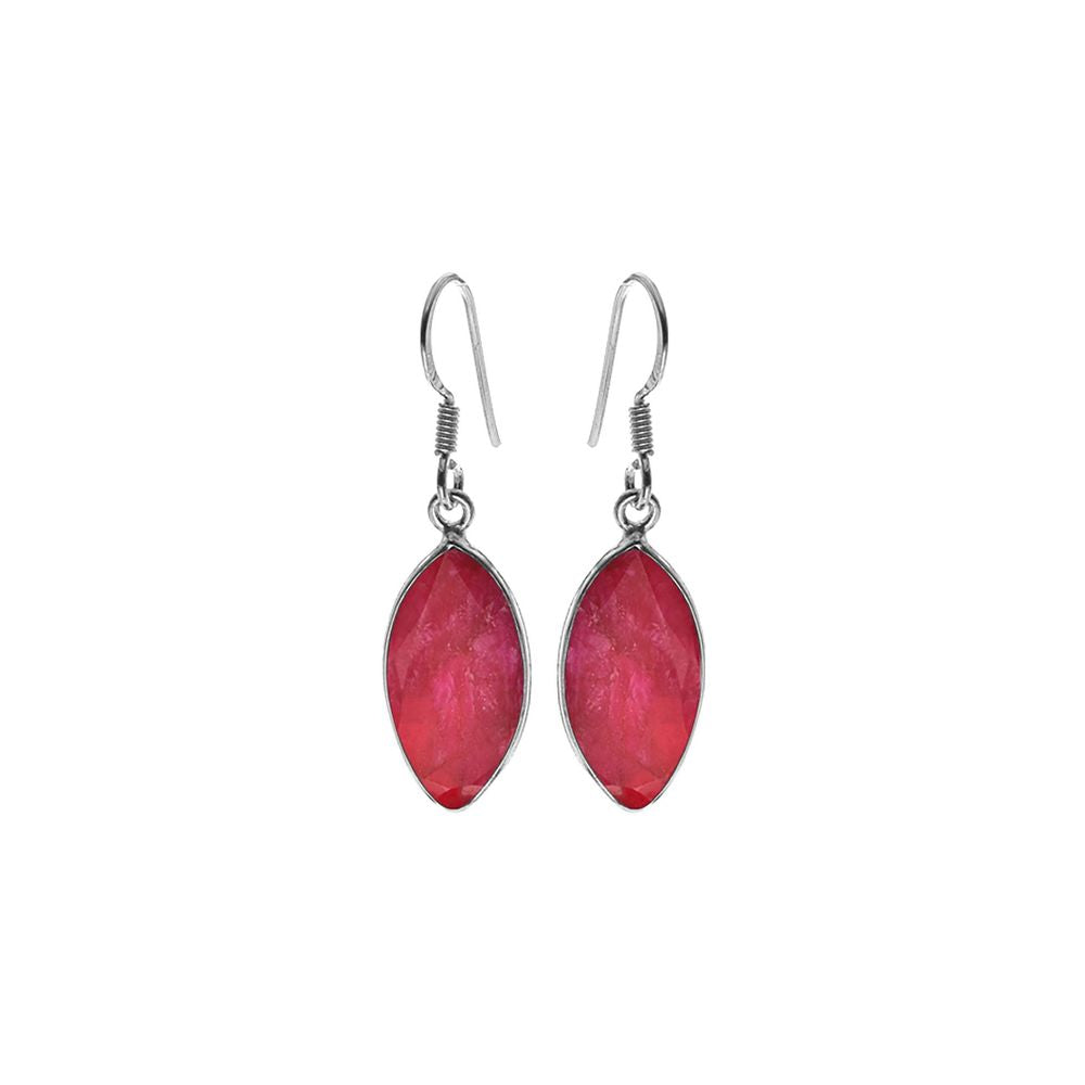 Bridget large ruby quartz marquis earrings