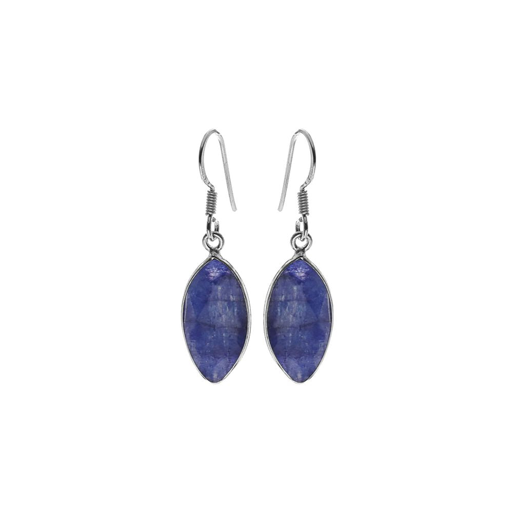 Bridget large sapphire quartz marquis earrings