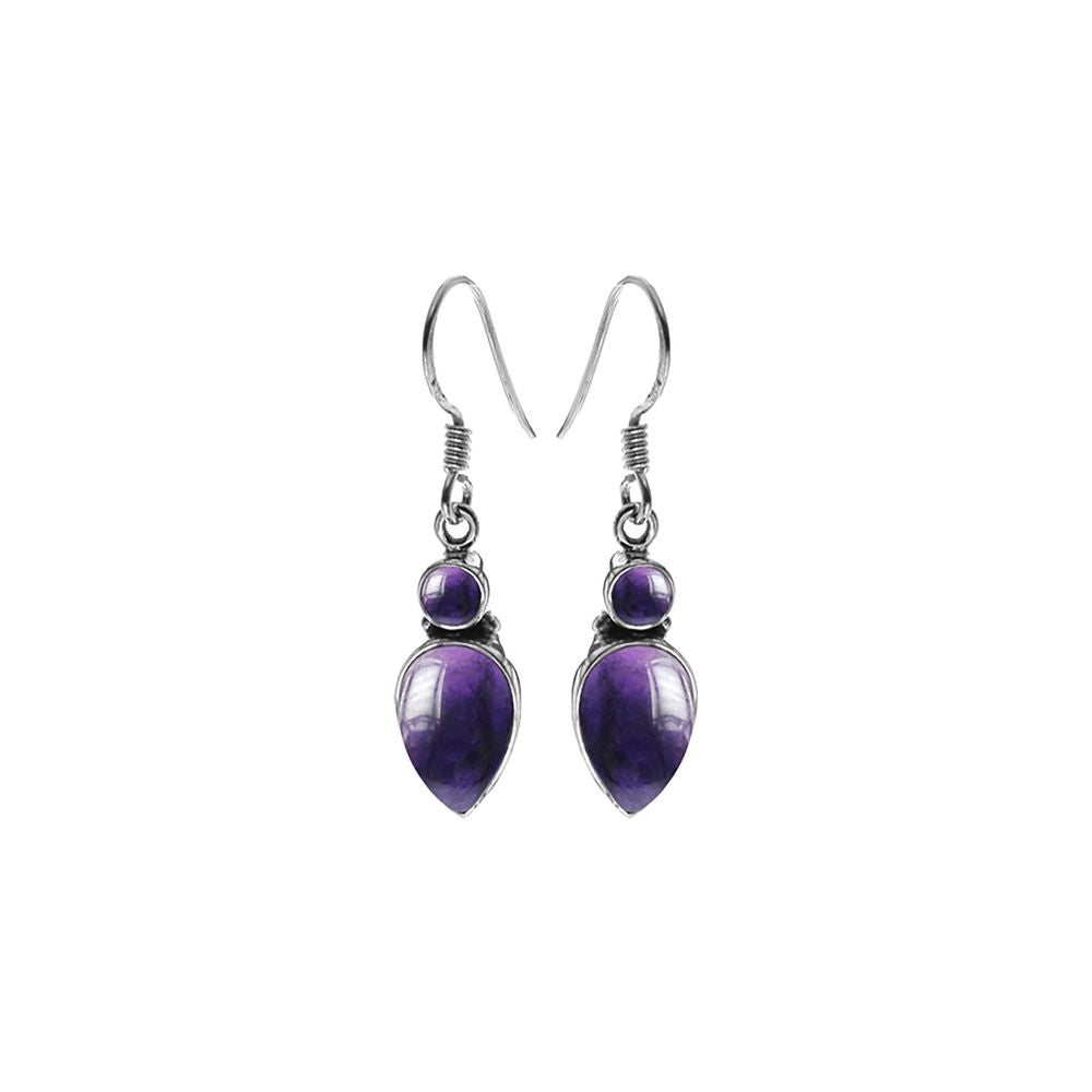 Samira two stone amethyst earrings