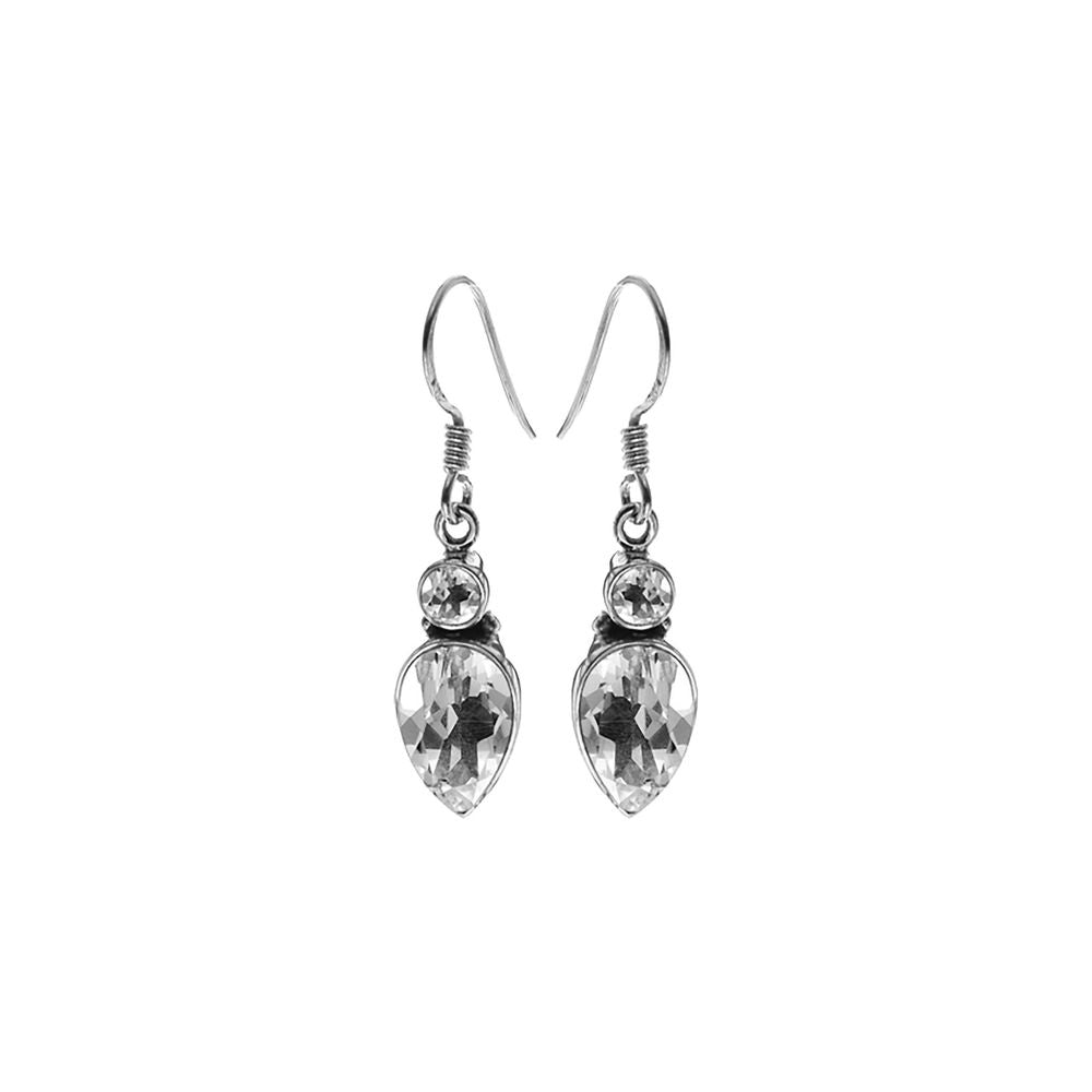 Samira two stone quartz earrings