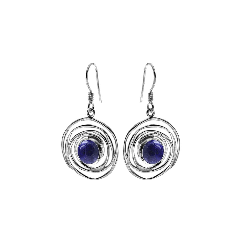 Lexi spider web lapis lazuli earrings