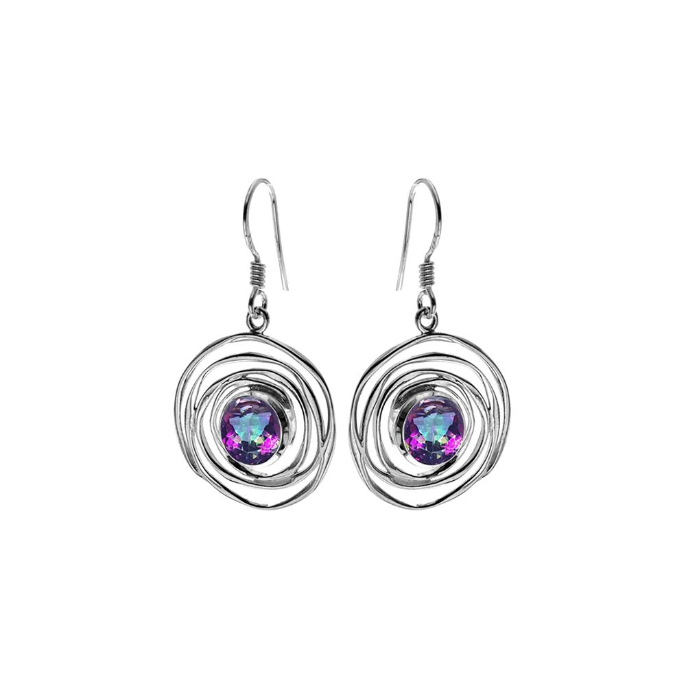 Lexi spider web mystic topaz earrings