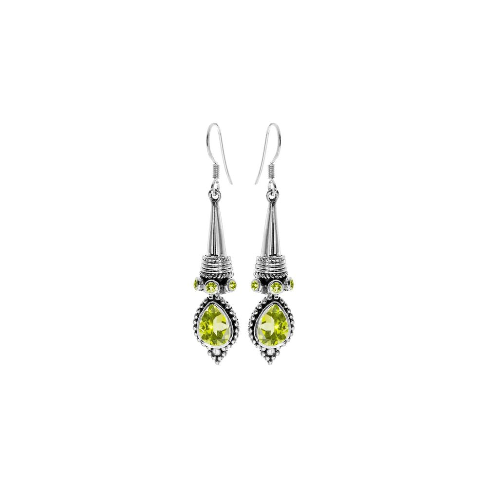 Catalina vintage teardrop peridot earrings