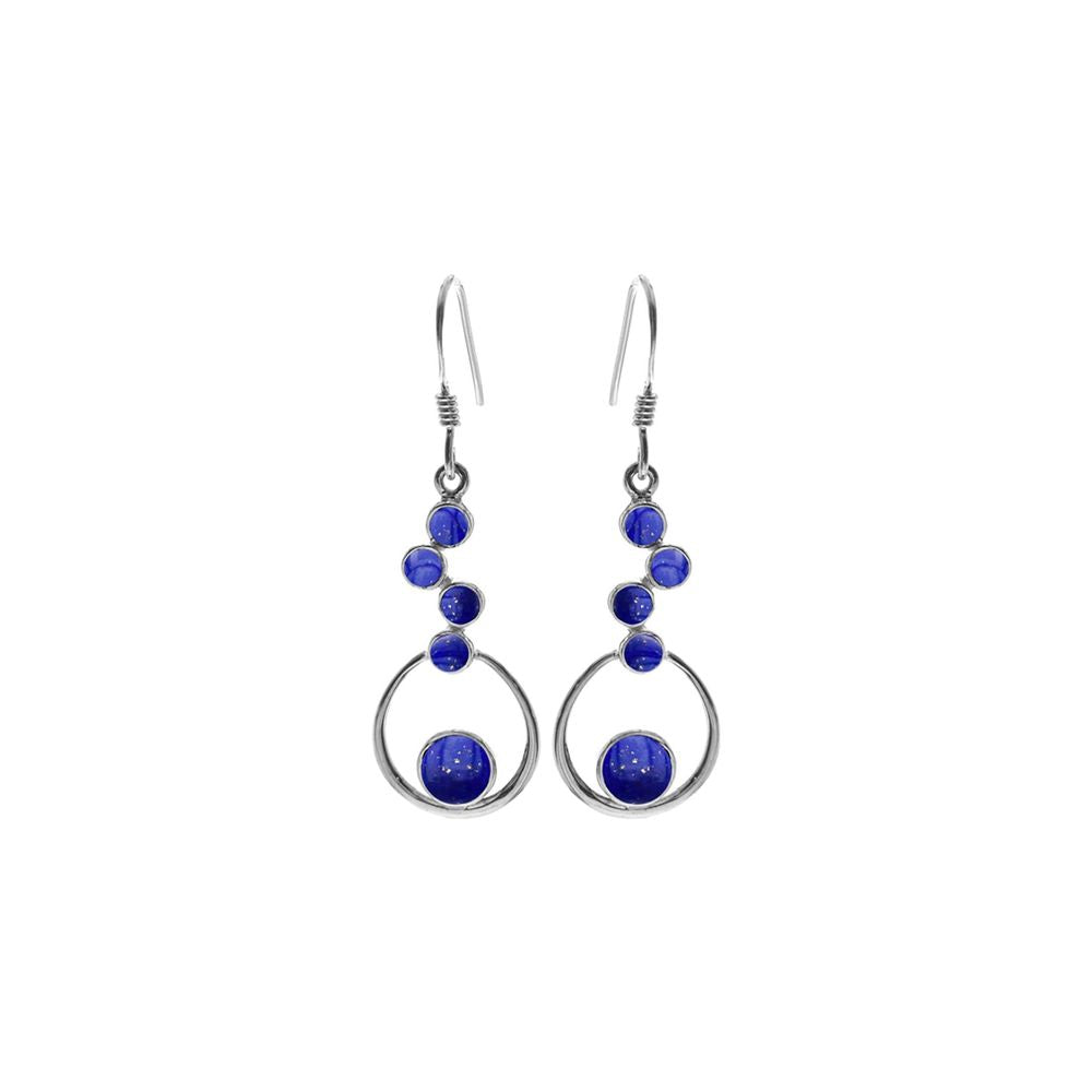 Amy staggered lapis earrings