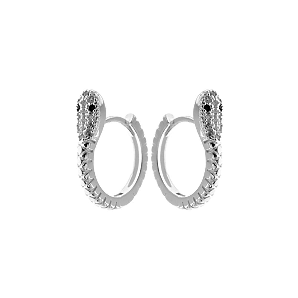 Alianna snake with CZ-set head huggies