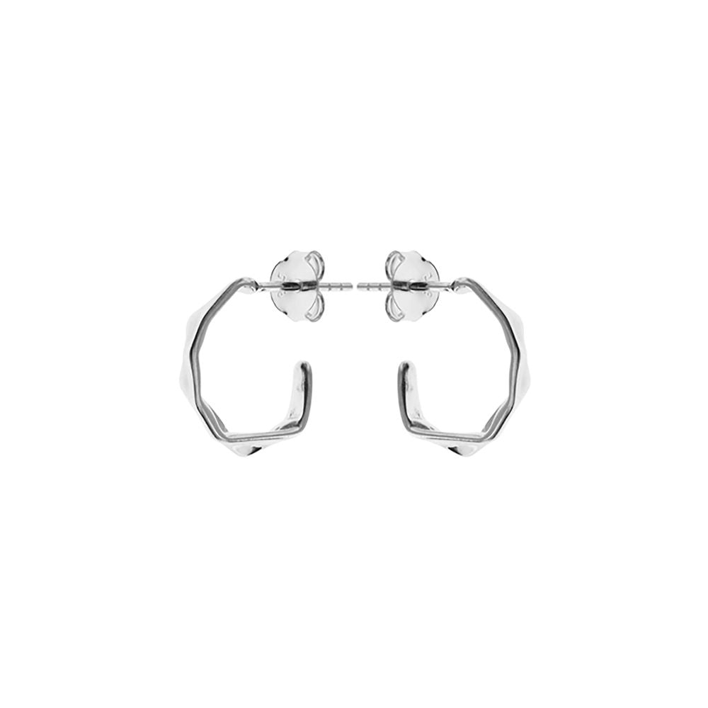 Bria irregular hexagon hoops