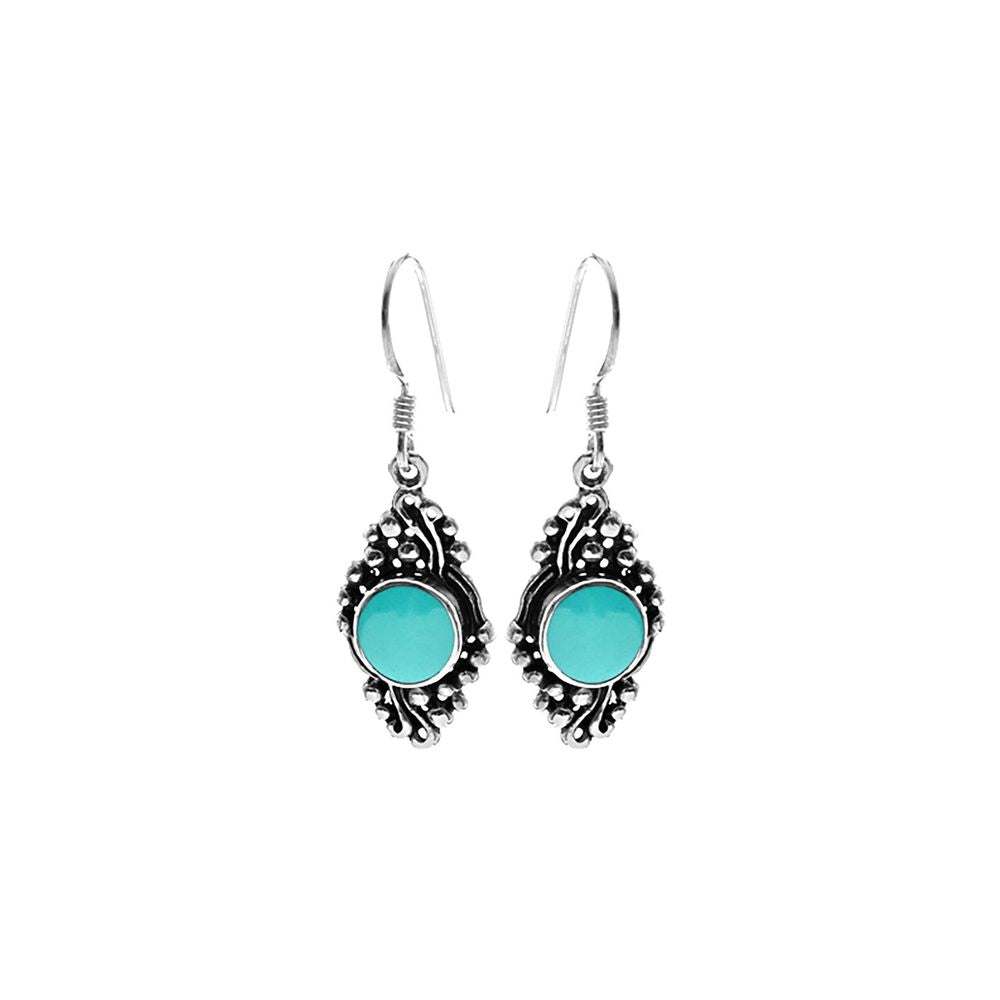 Zora vintage style turquoise earrings