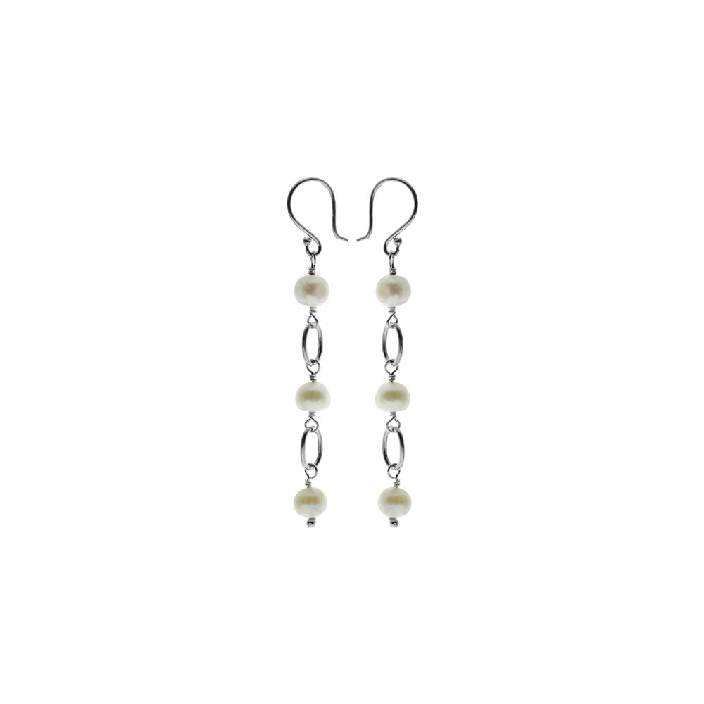 Astrid triple drop pearl earrings