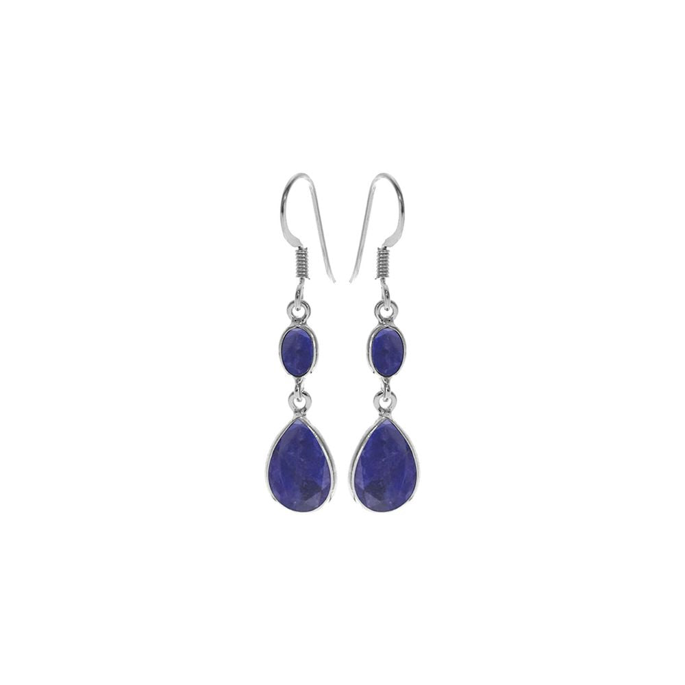 Bridget marquis & teardrop sapphire quartz earrings