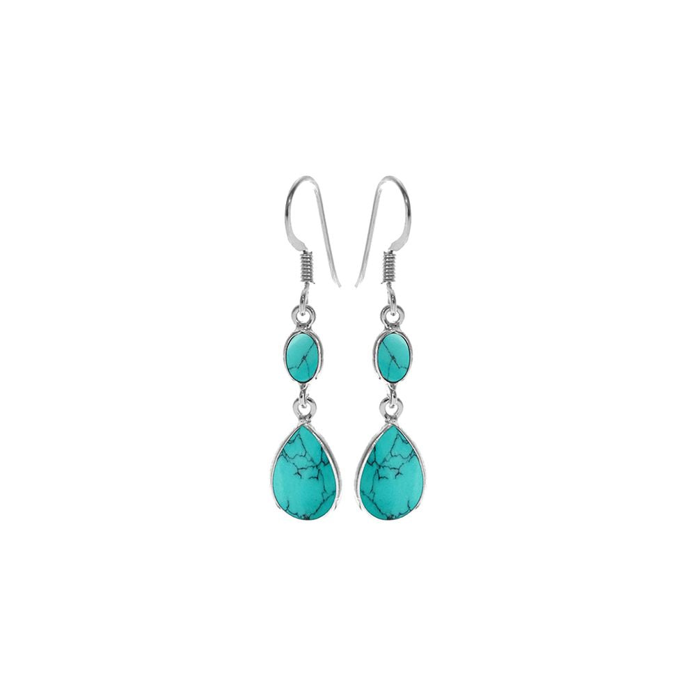 Bridget marquis & teardrop turquoise earrings