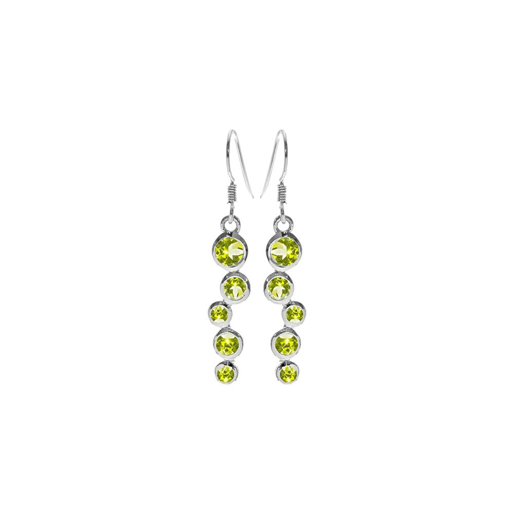 Lola staggered peridot earrings