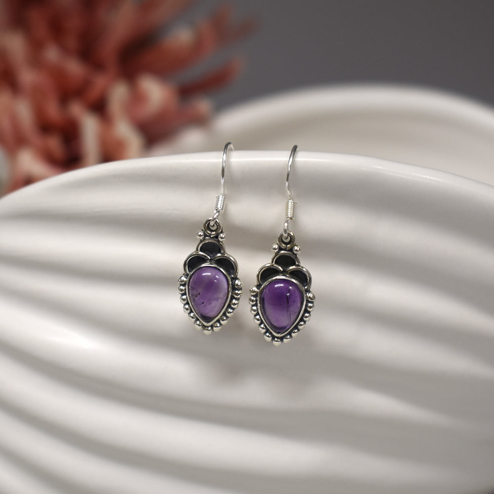 Catalina teardrop amethyst boho surround