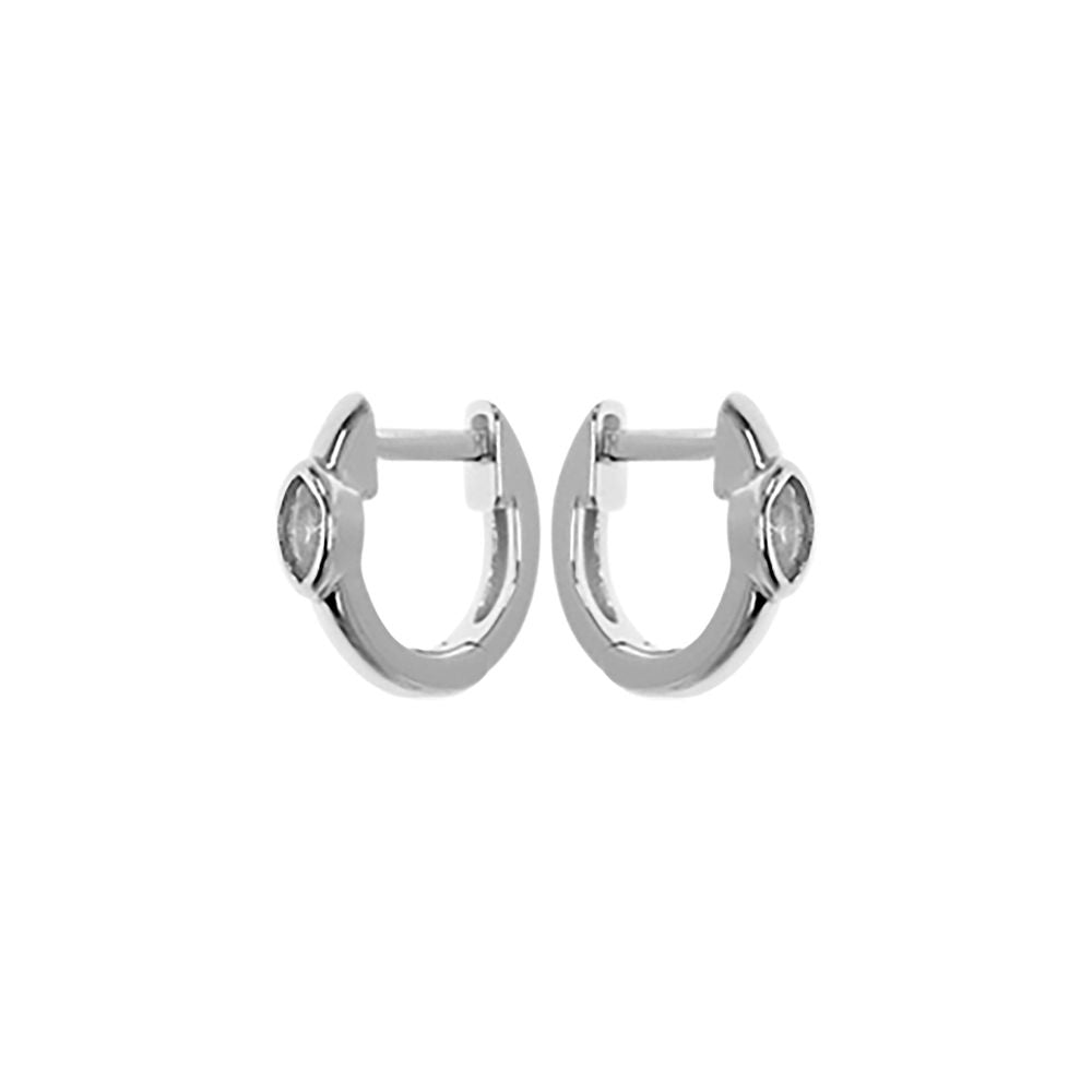 Kenzie marquis CZ huggie earrings