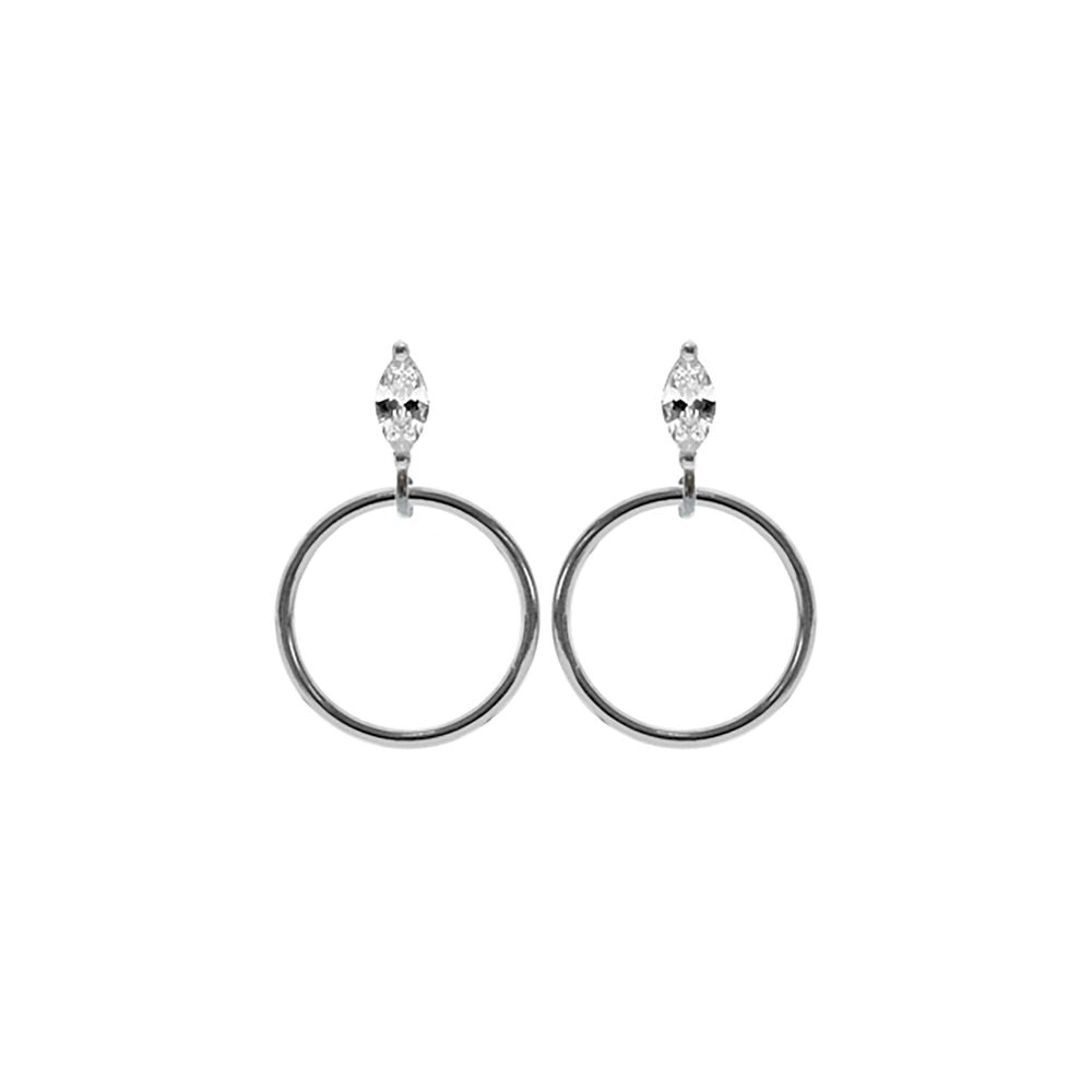 Carrie marquis stud hoop drop