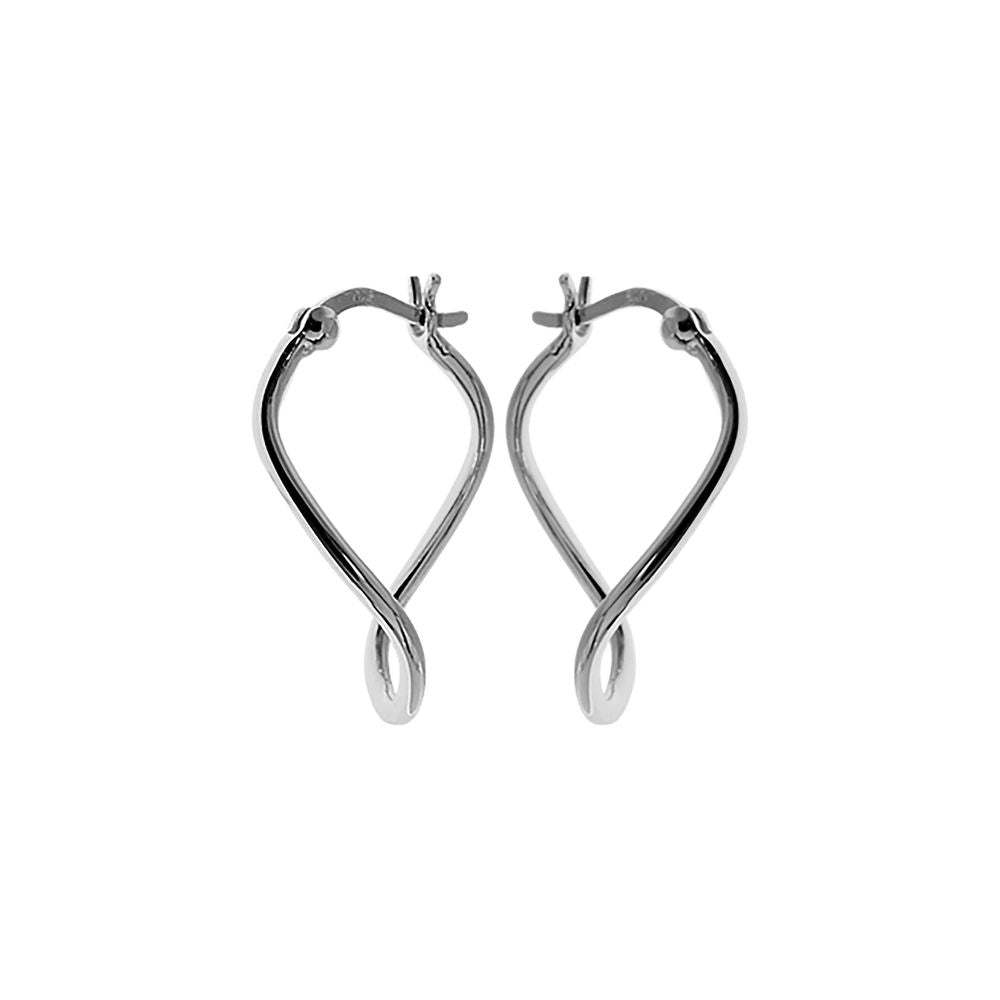 Phoebe twisted oval hoops