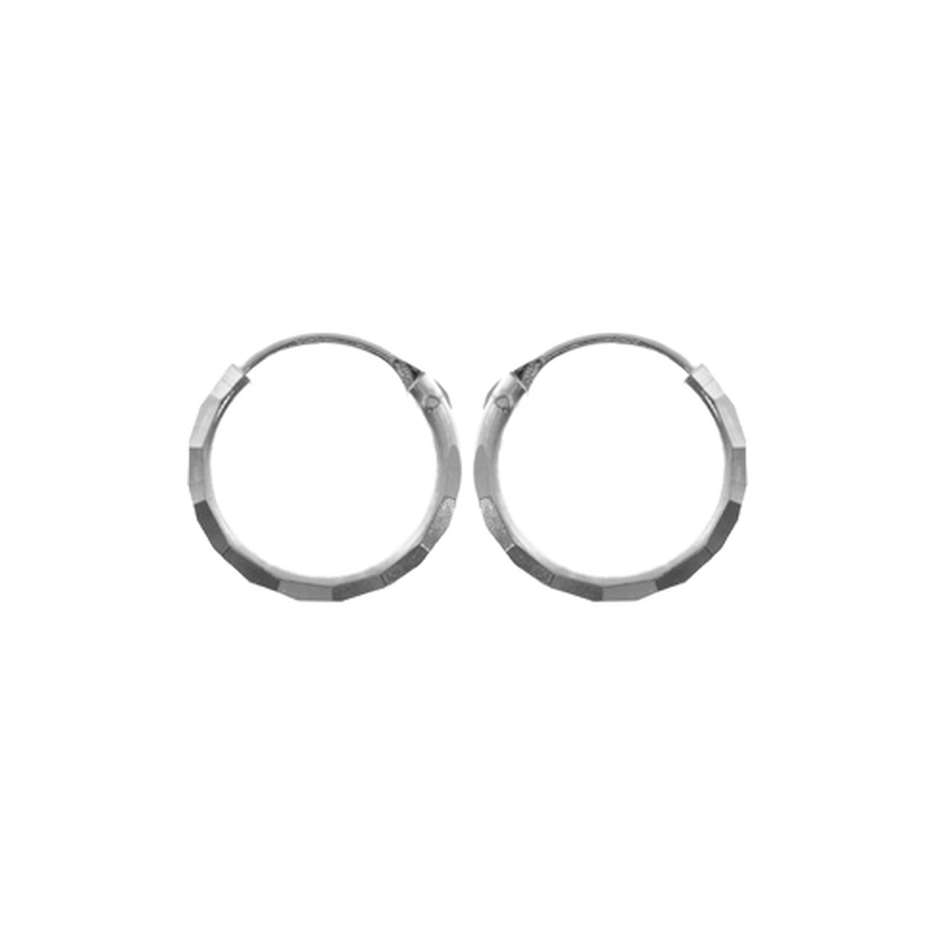 Zoe small diamond cut hoops (pack of 3prs)