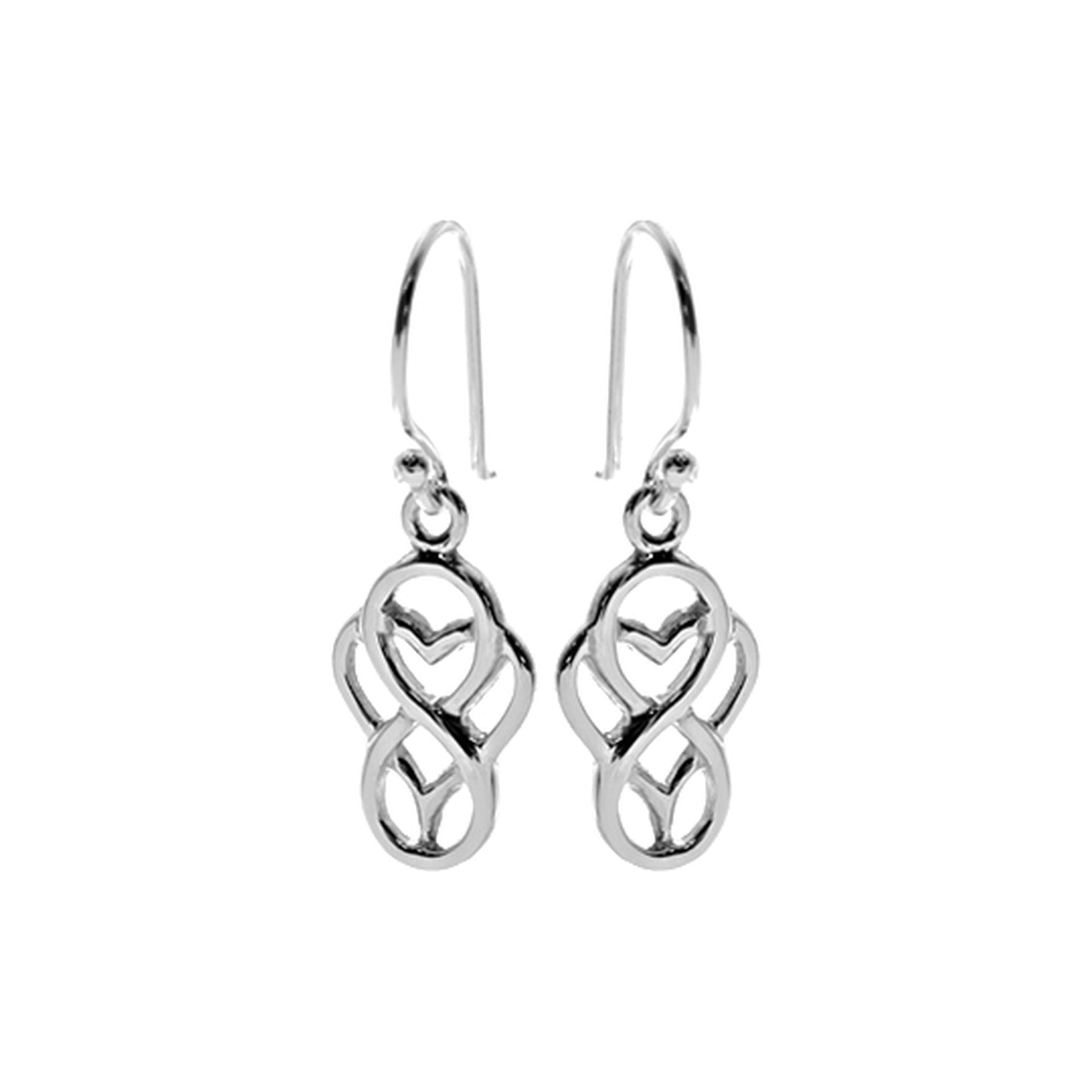 Paige infinity x heart earrings
