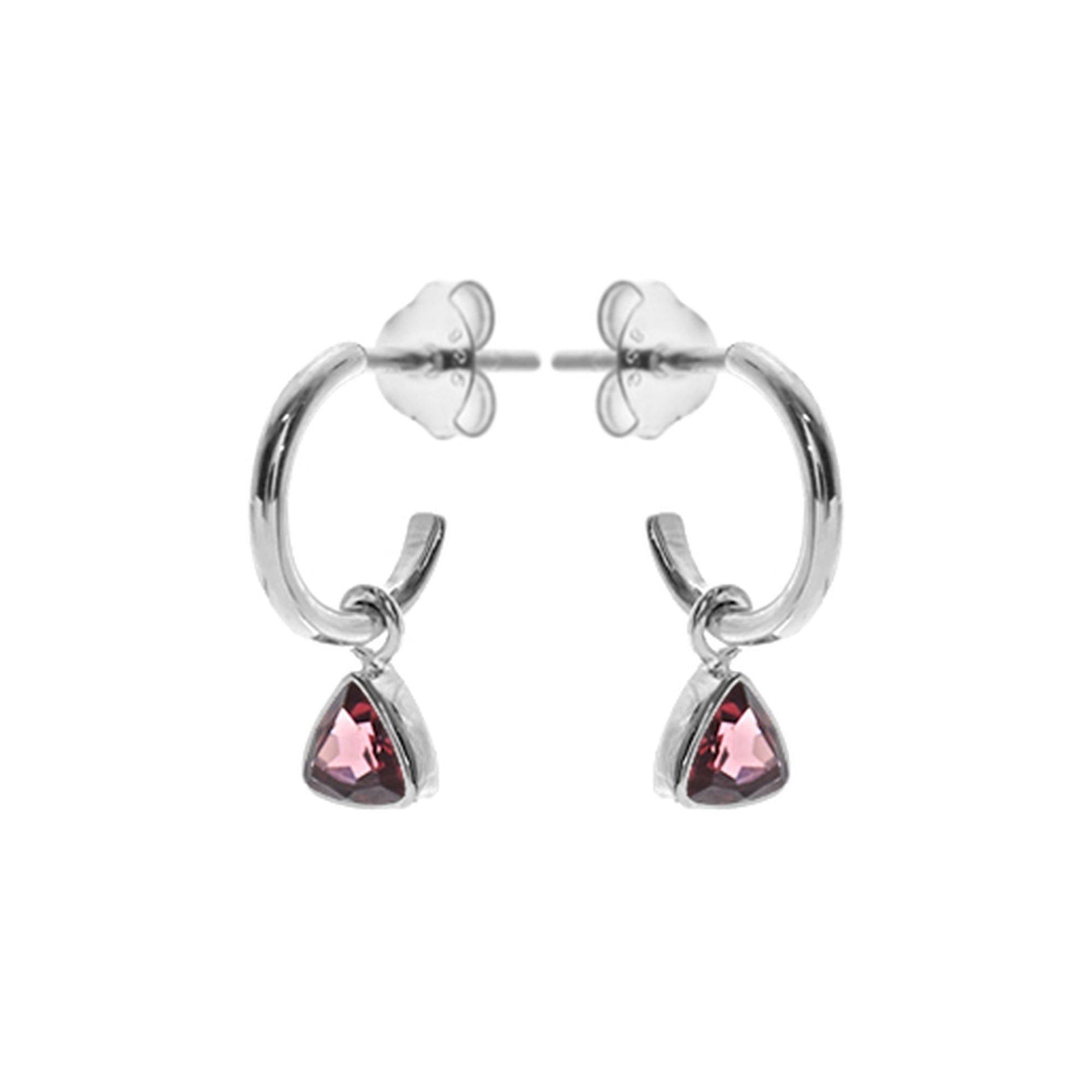 Samira trillion garnet hoops