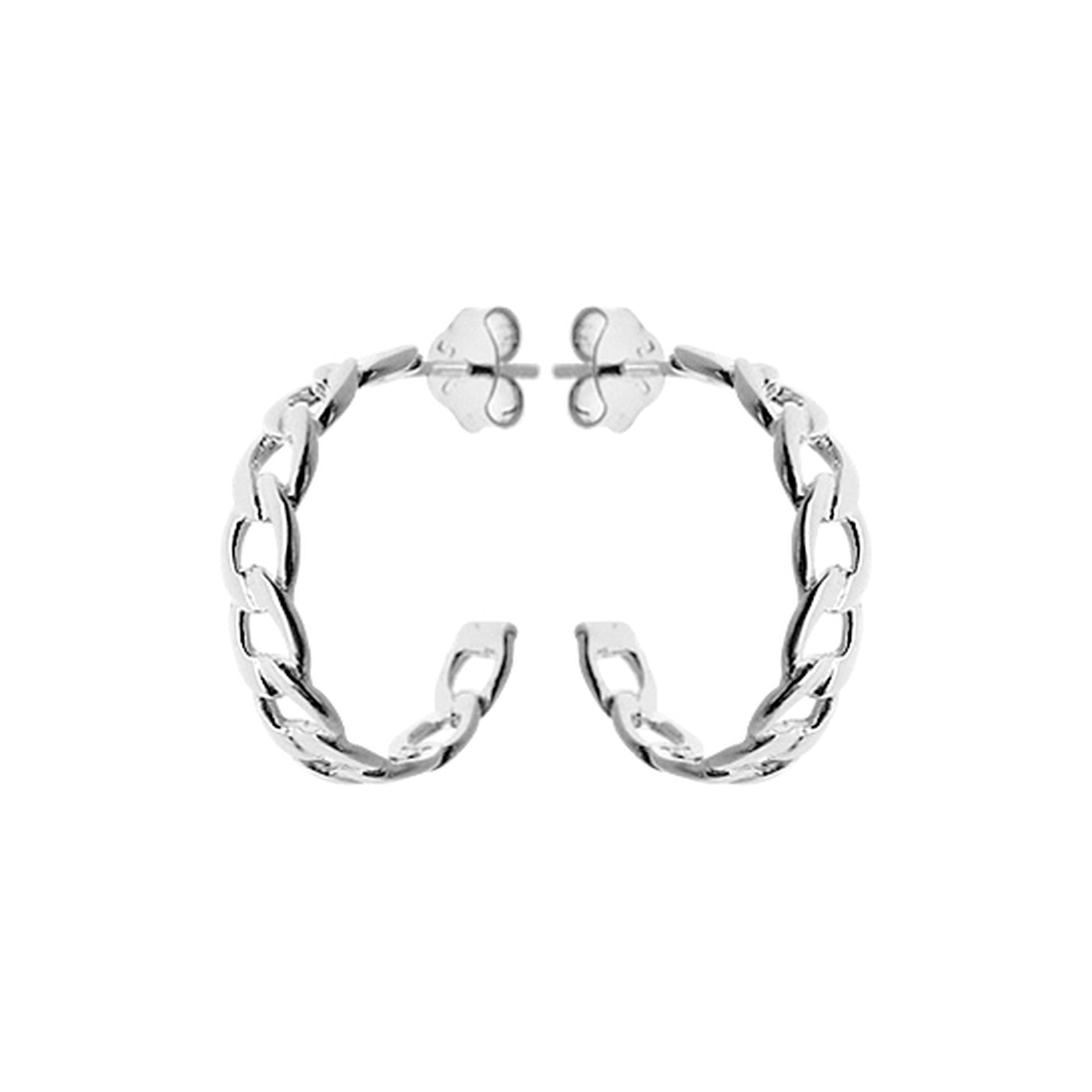 Skyla curb chain hoops