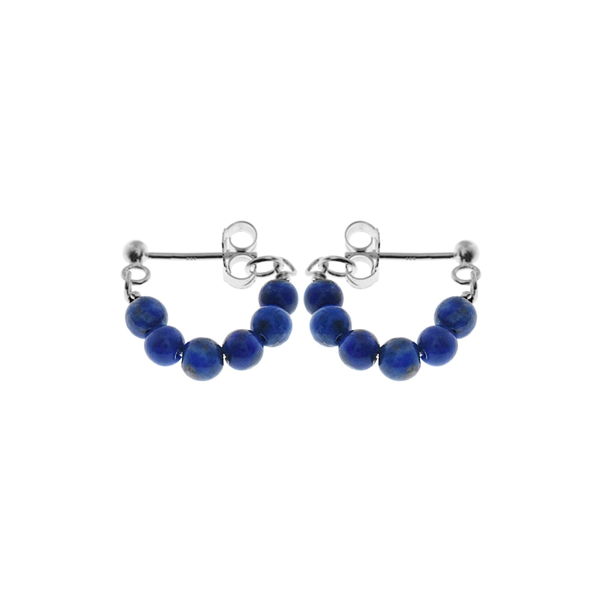 Jaelyn lapis lazuli looped earrings