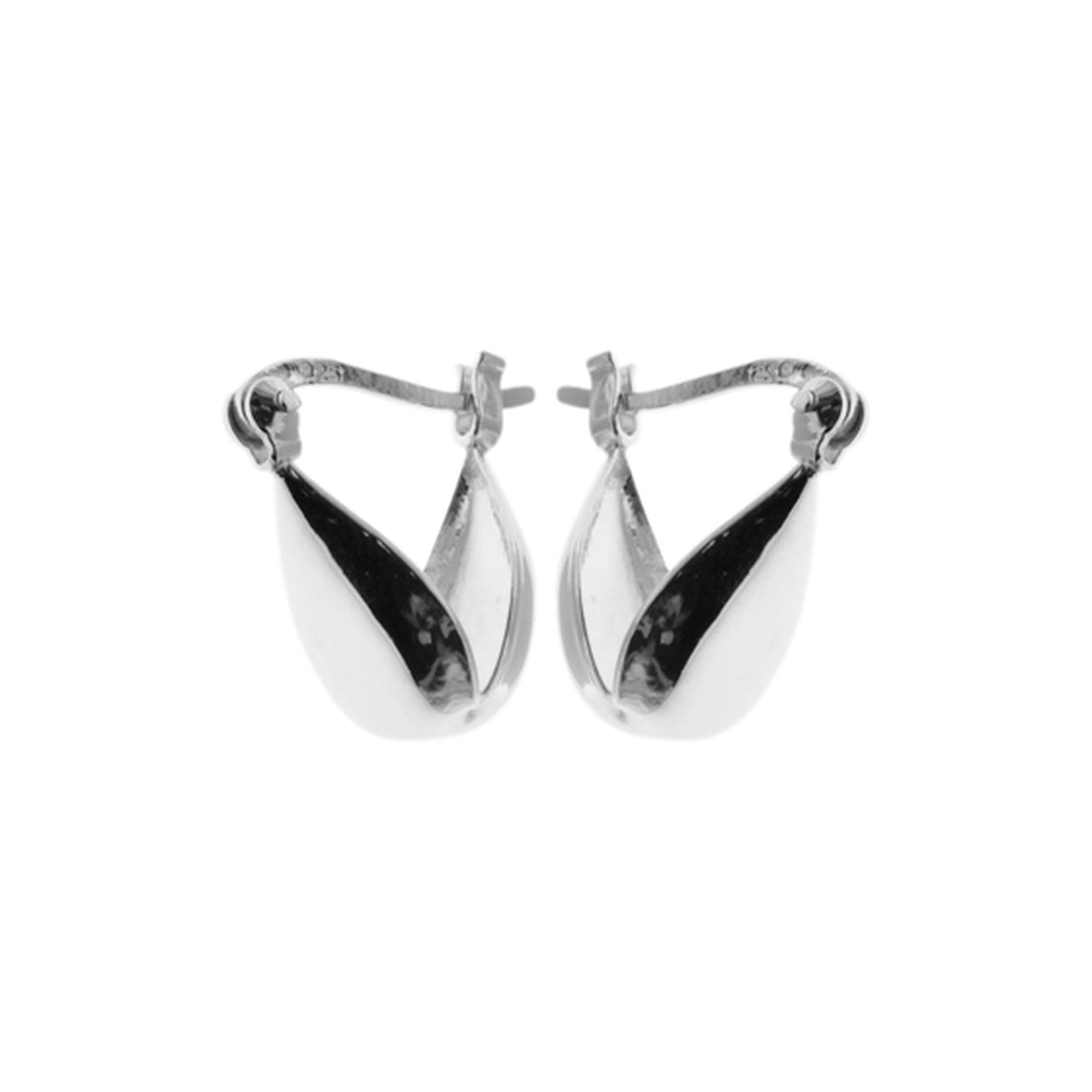 Bria teardrop Creole earrings