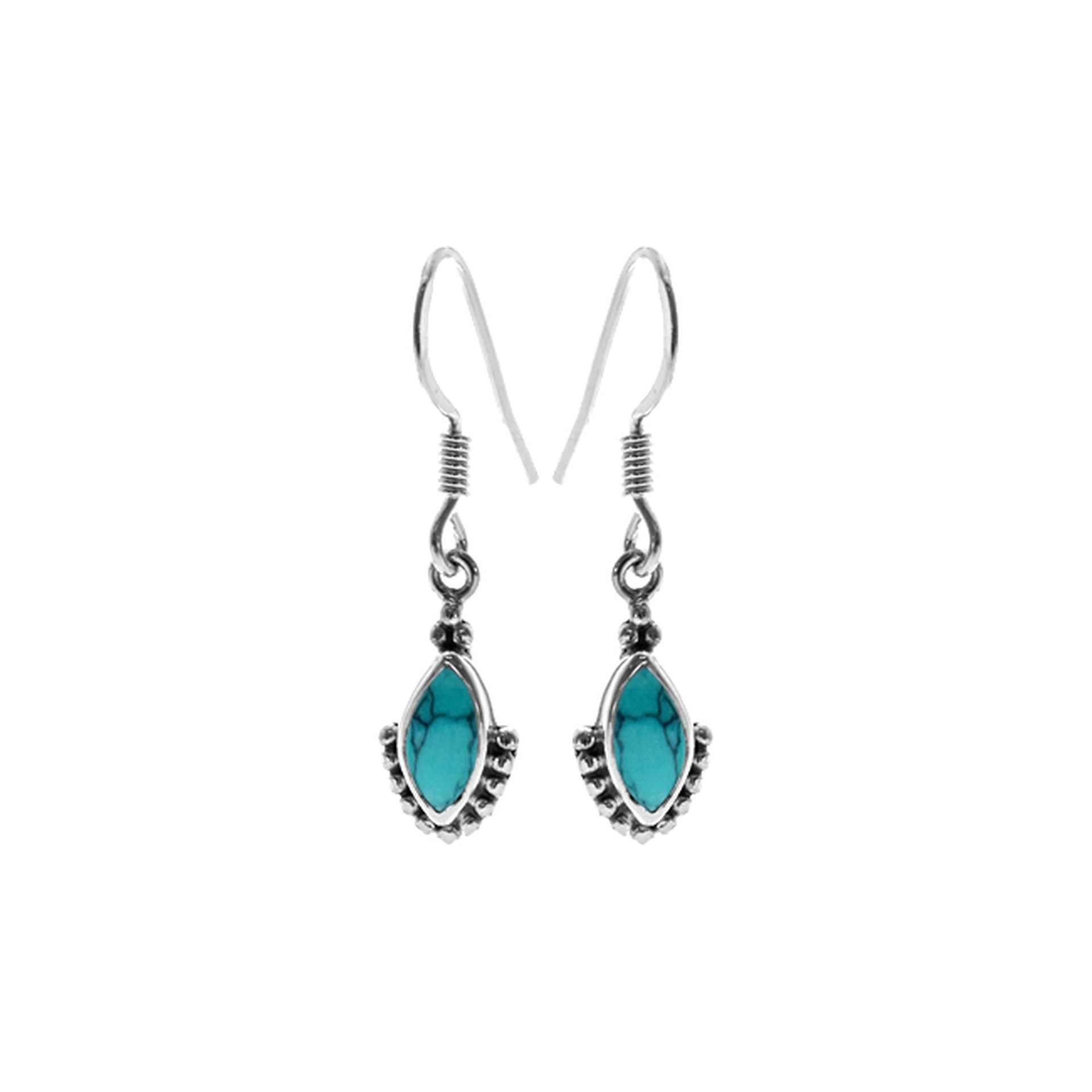 Isla marquis turquoise earrings