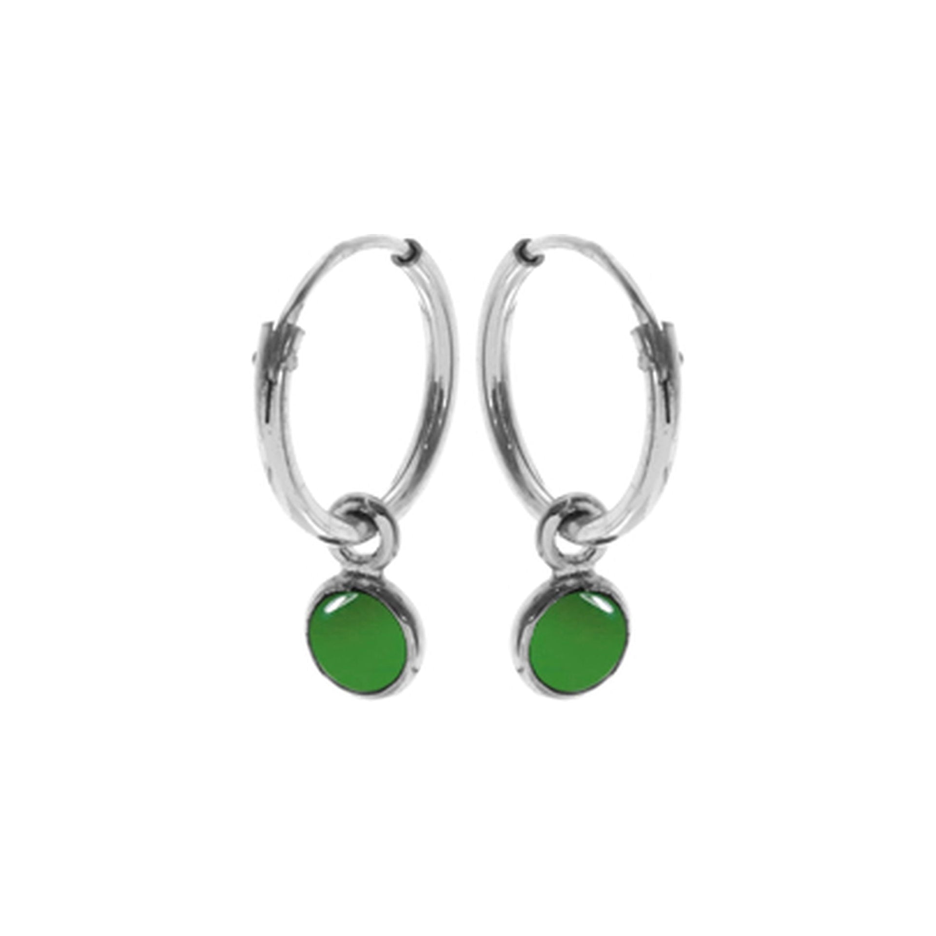 Ivy sleeper with green agate charm