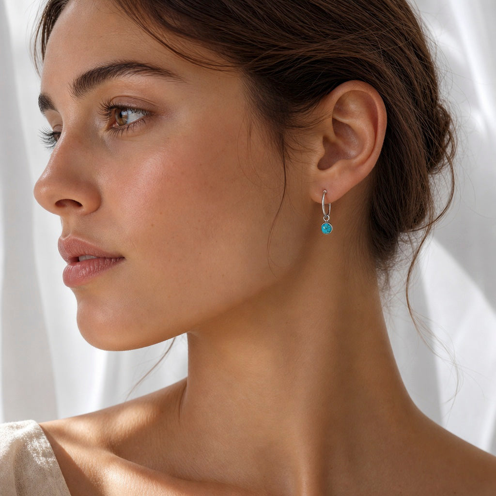 Ivy sleeper with turquoise charm
