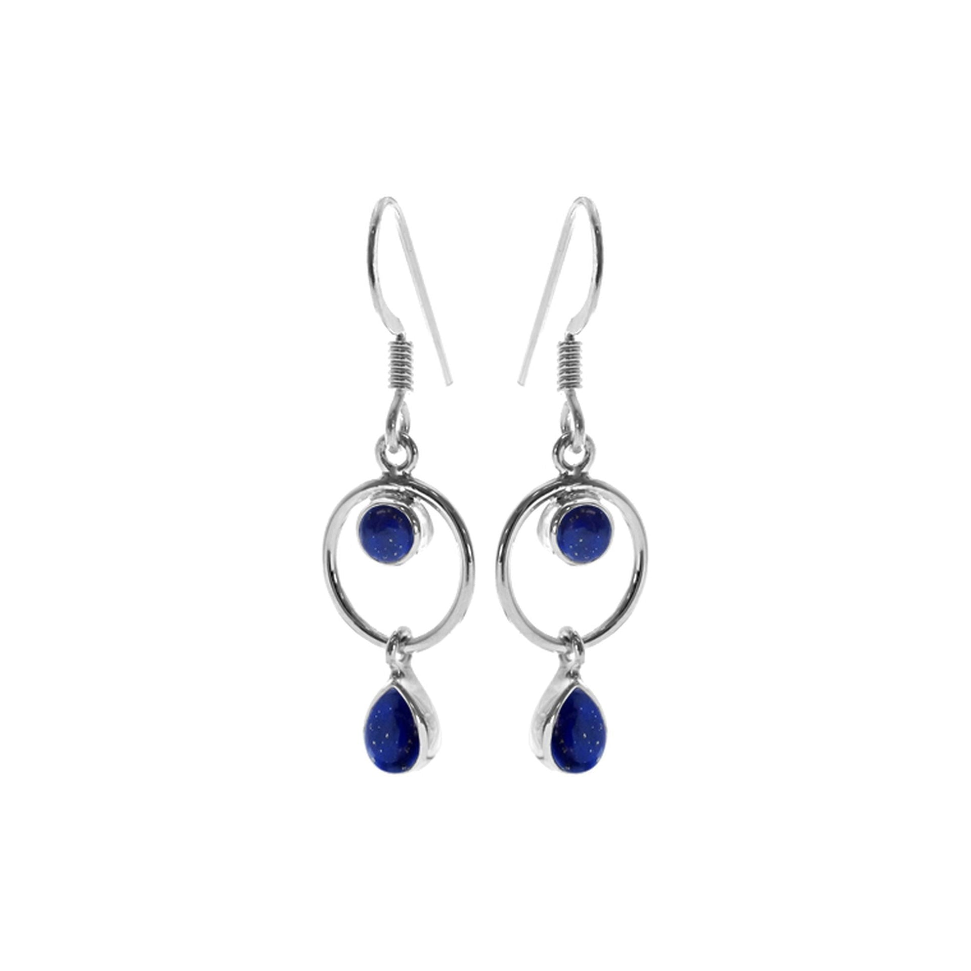 Ivy lapis lazuli charm earrings