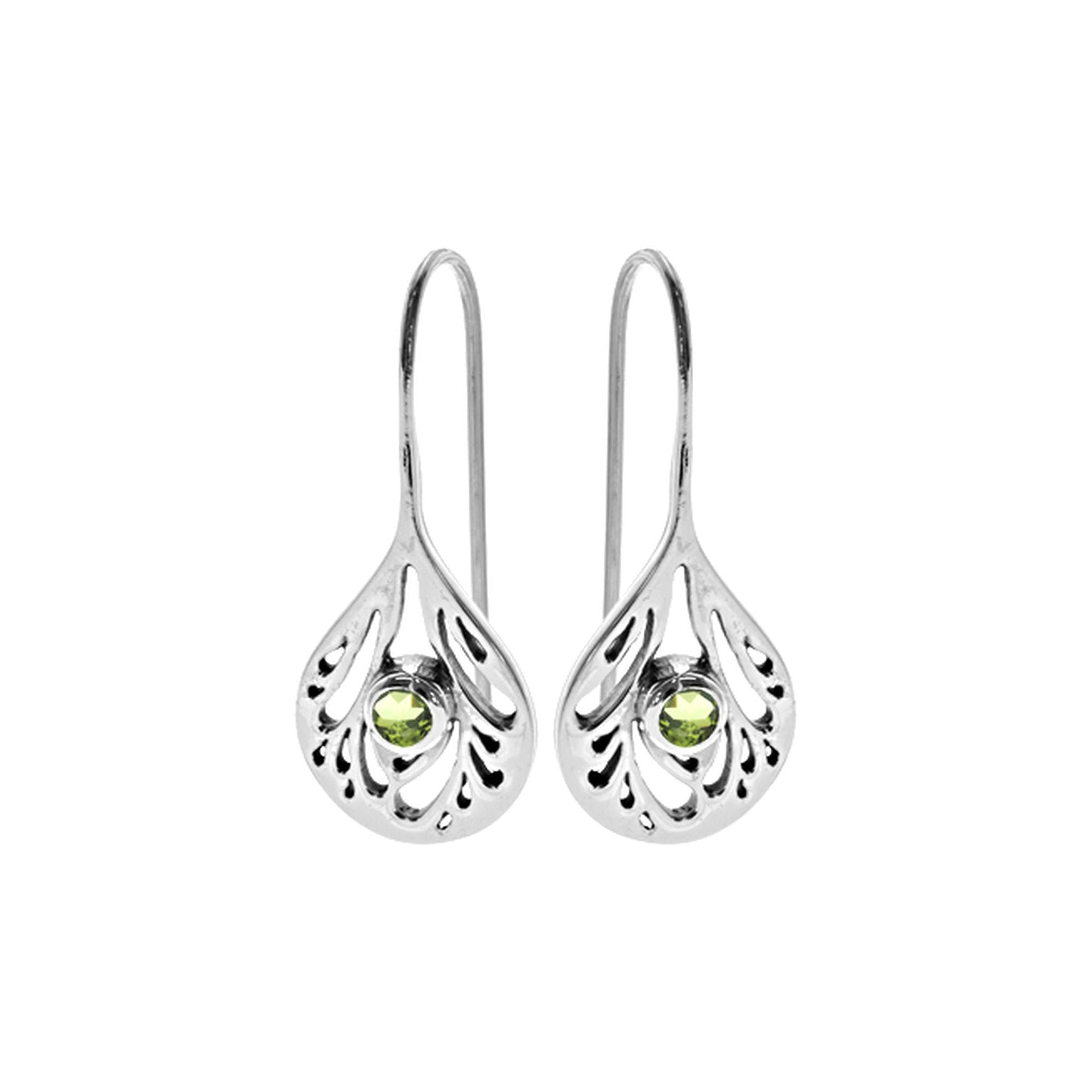 Catalina cut out peridot earrings