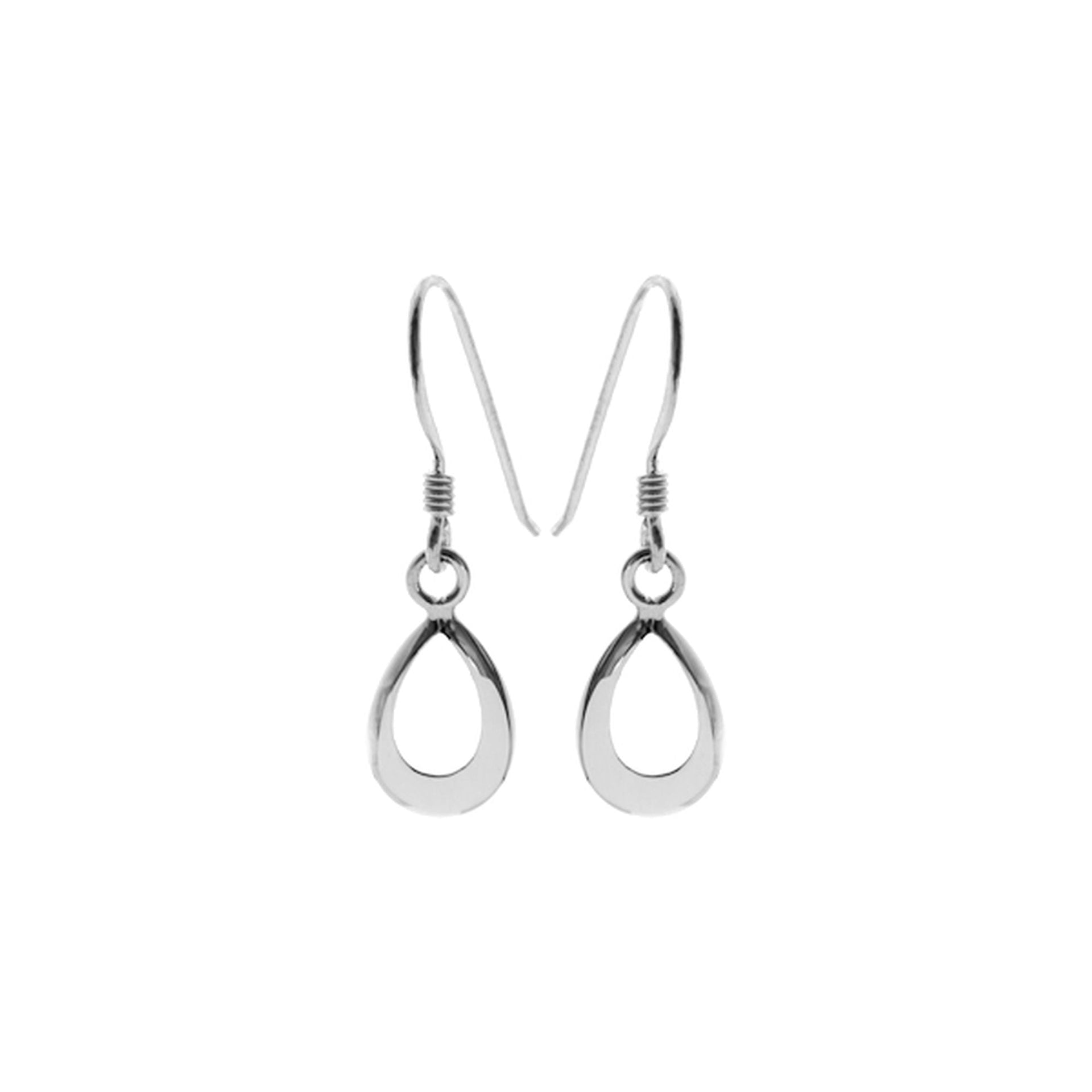 Smile small teardrop ribbon earrings