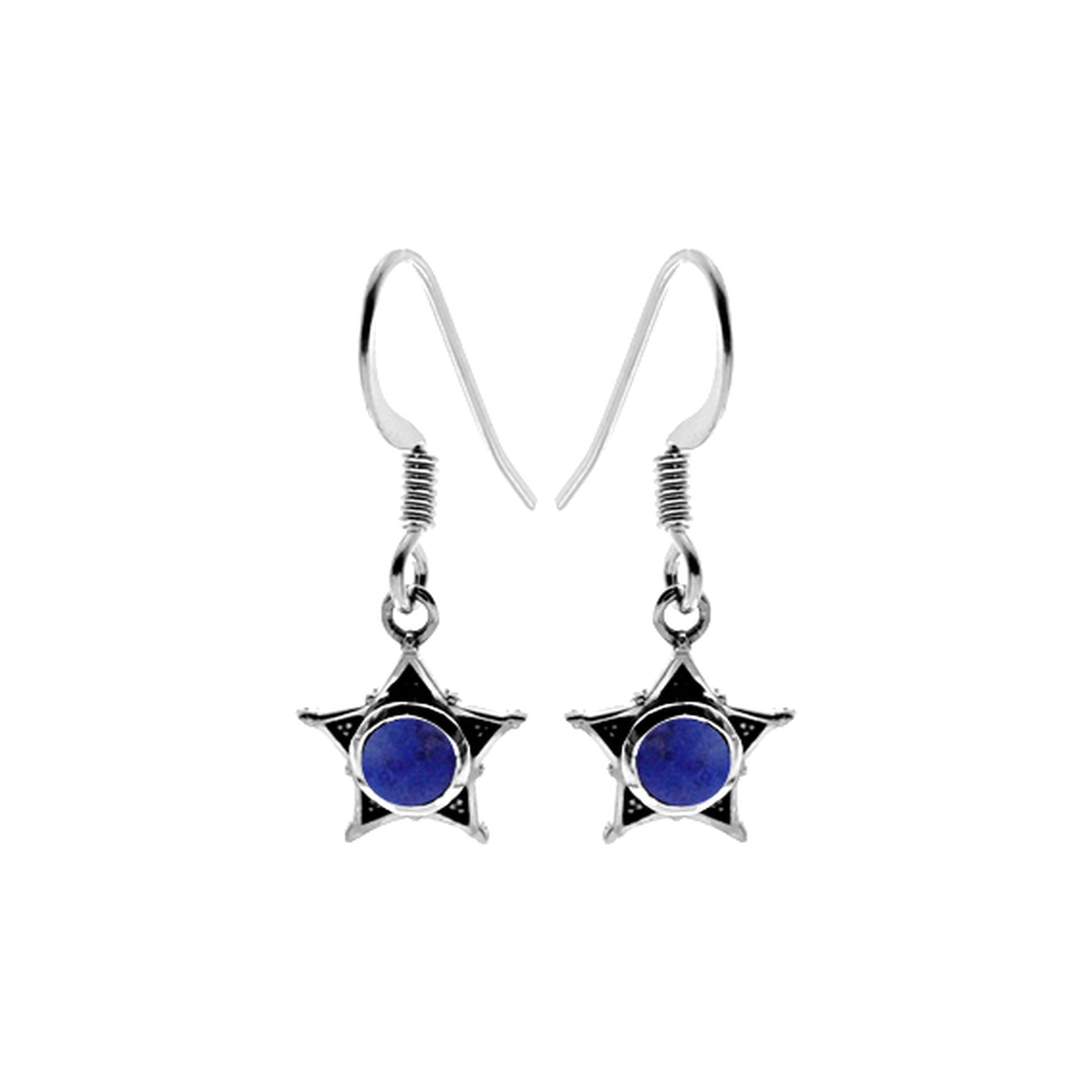 Catalina lapis lazuli star earrings