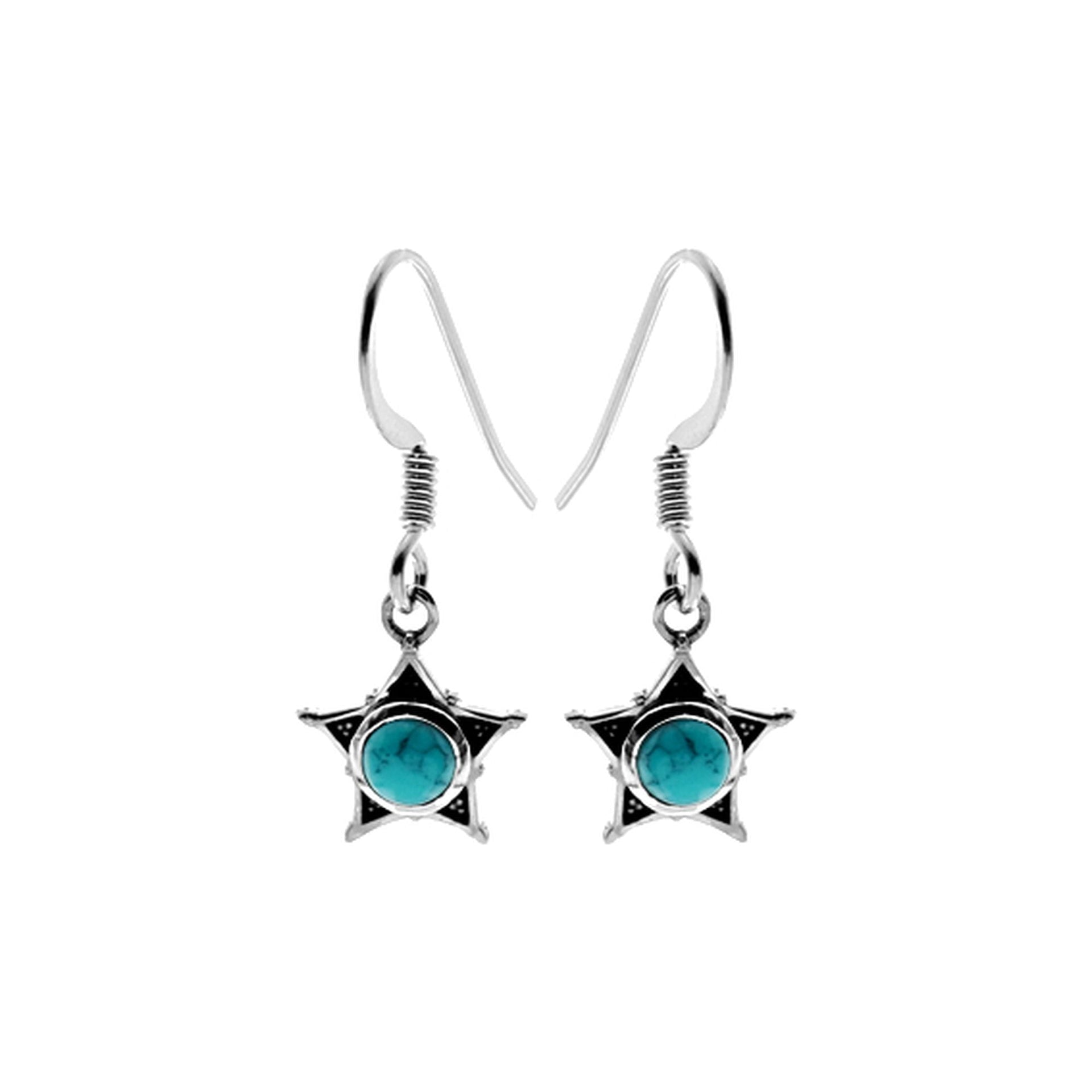 Catalina turquoise star earrings
