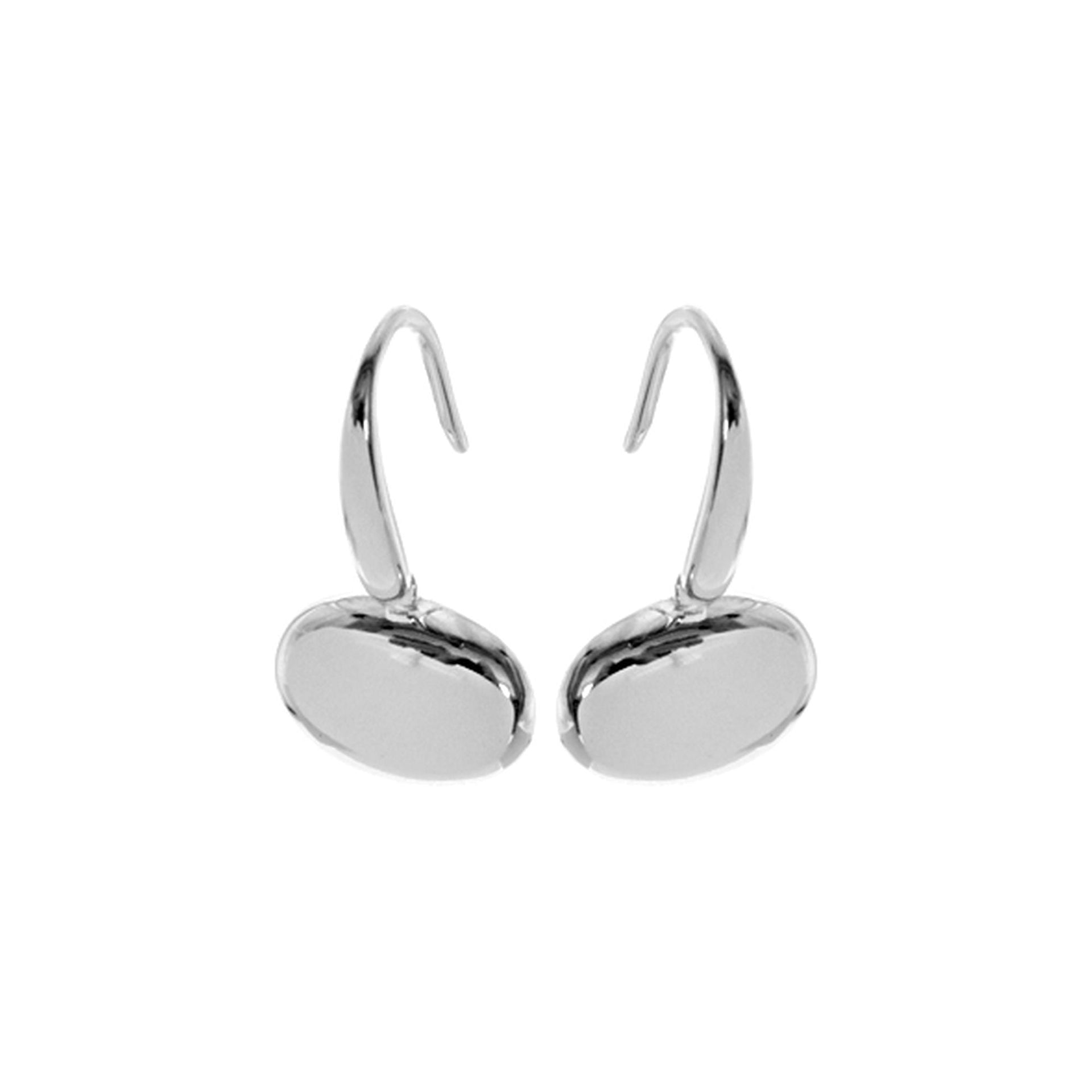 Bria convex oval earrings