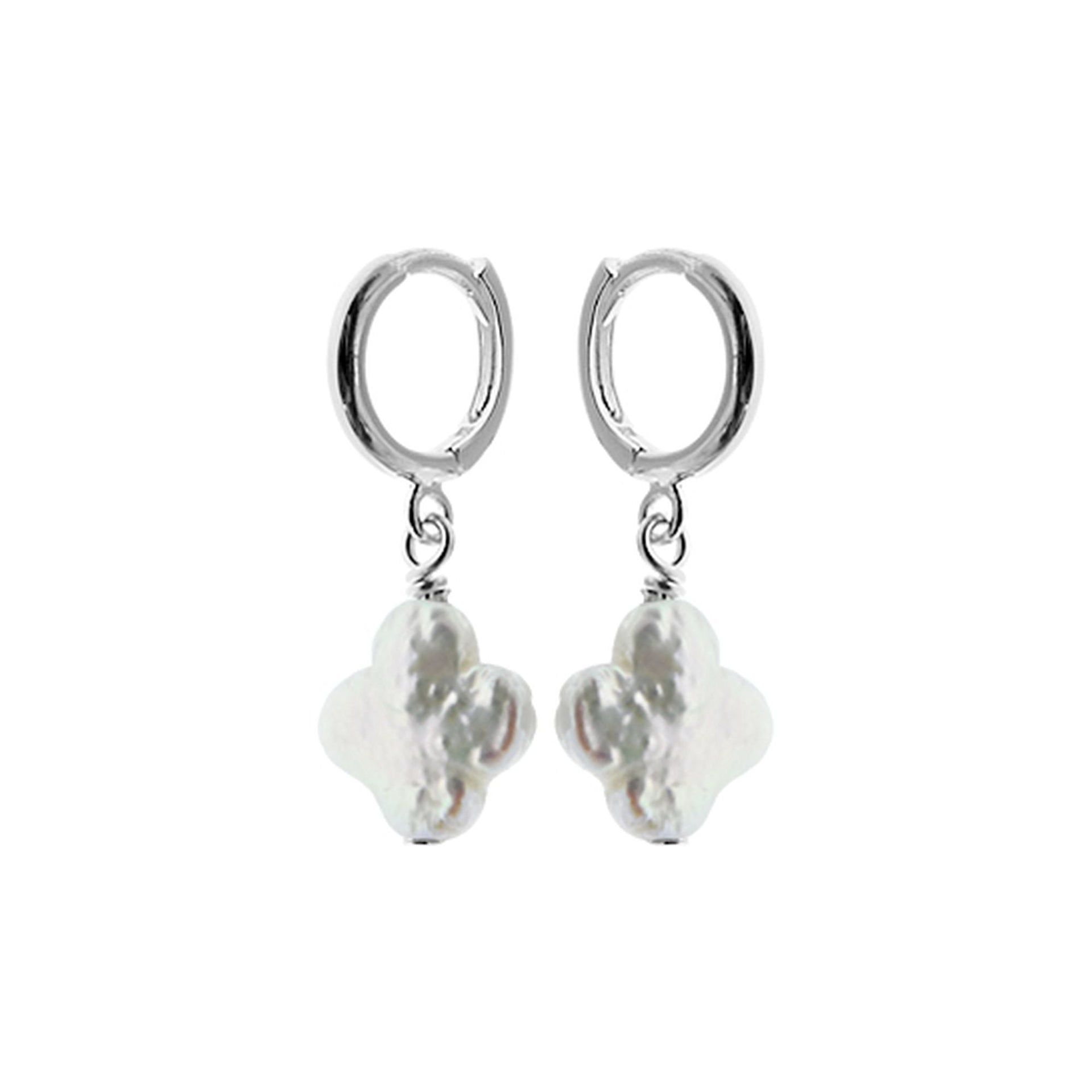 Blythe clover charm hoops