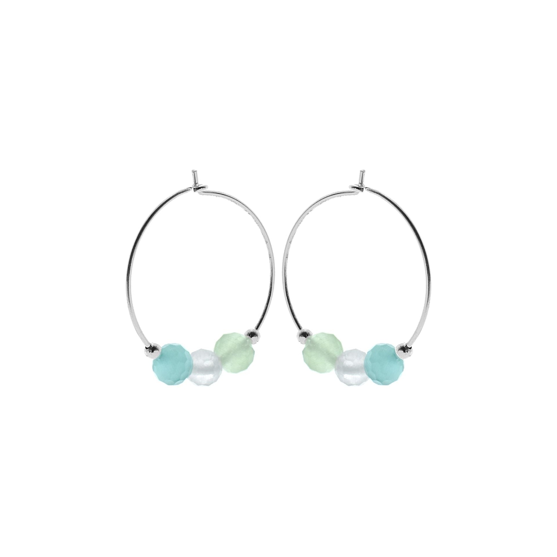Bronwen seafoam hoops