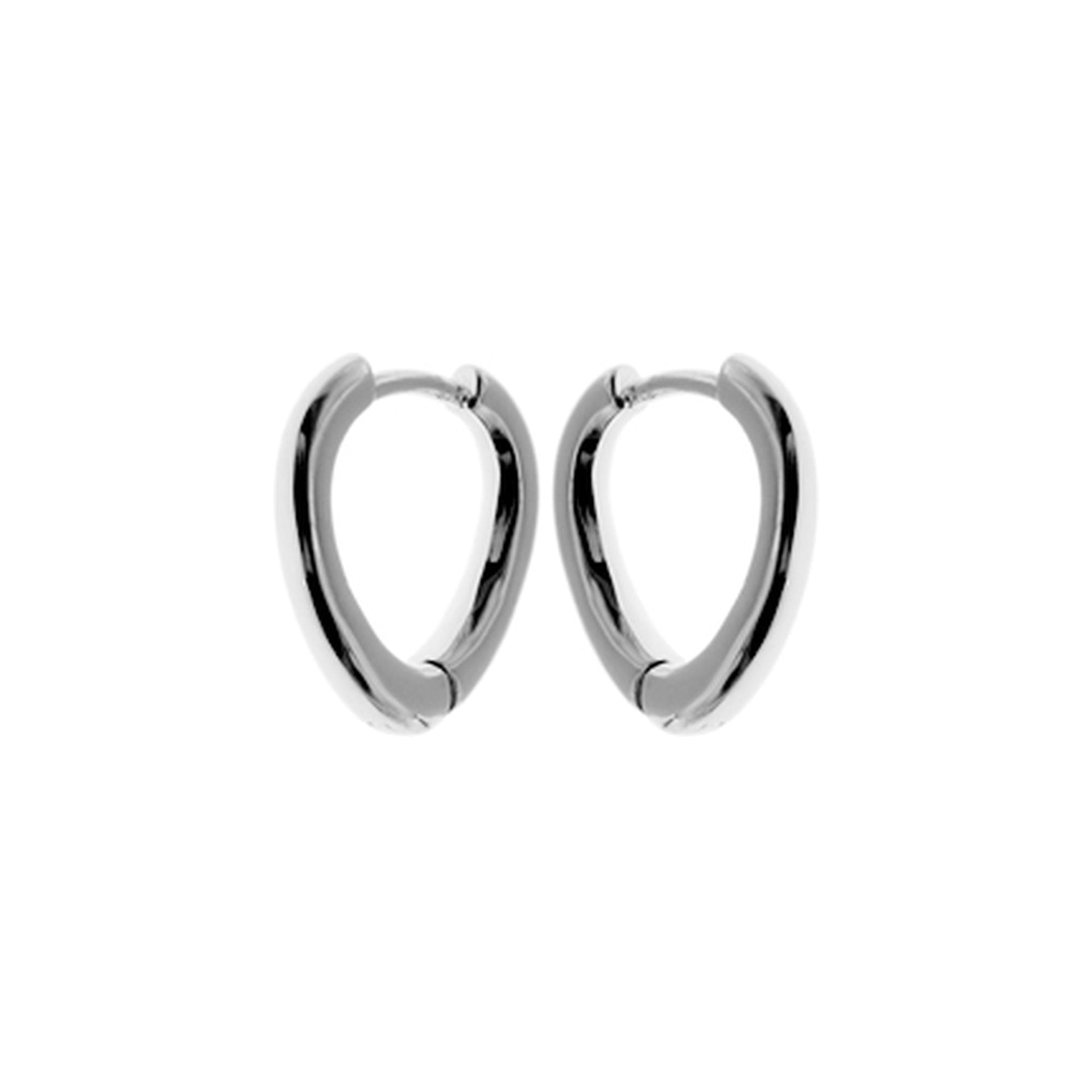 Bria teardrop huggie hoops