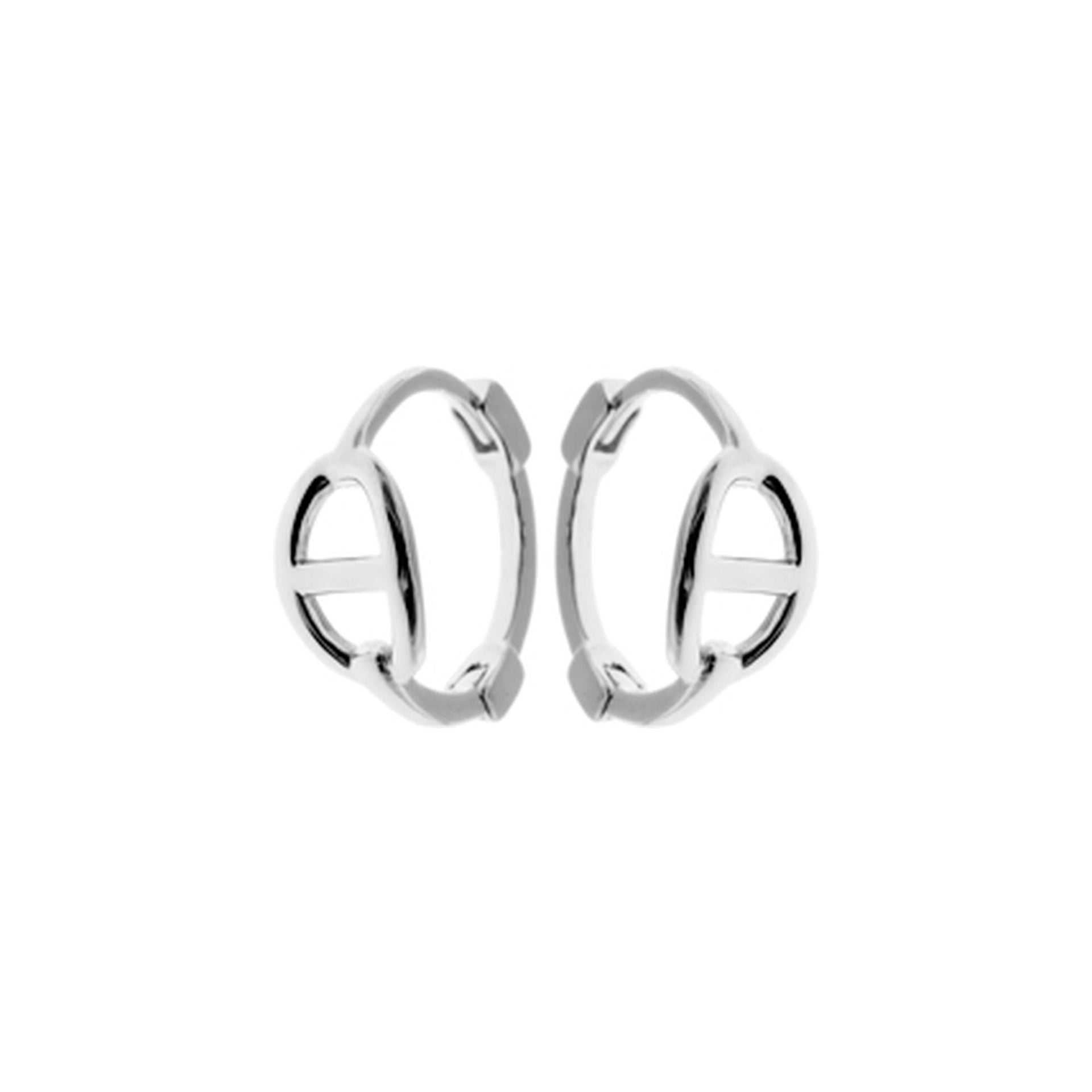 Lara anchor chain link huggies