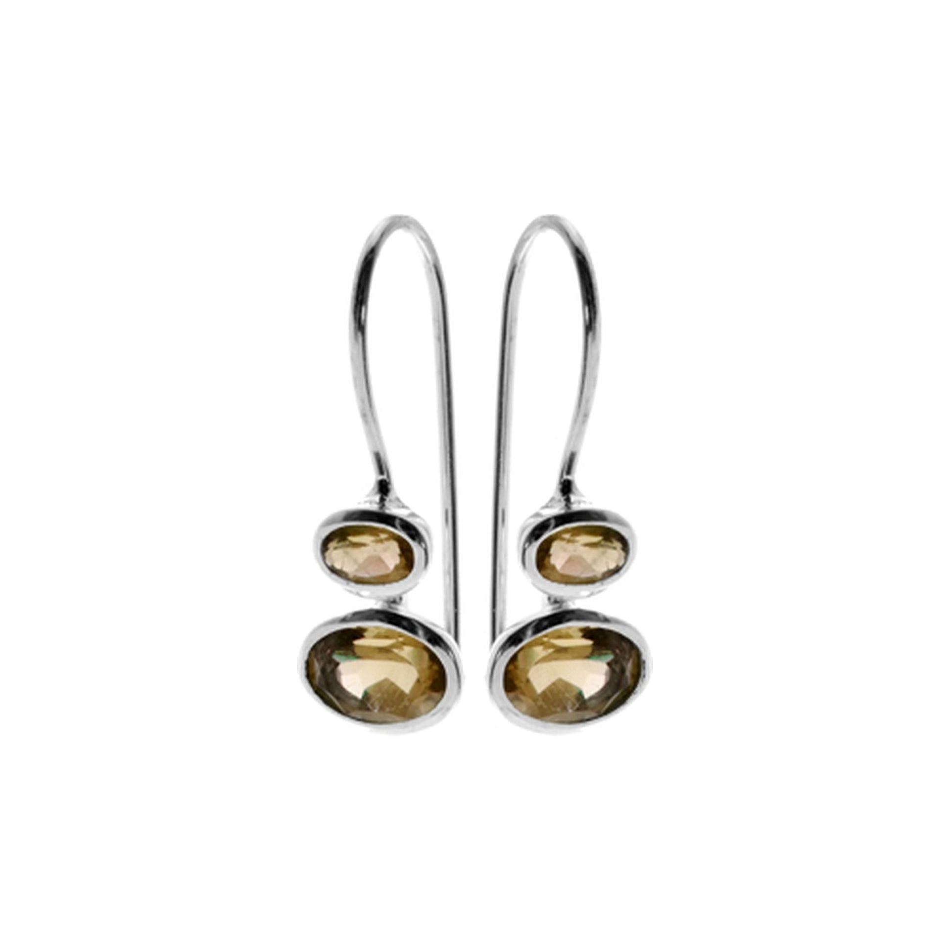 Samira twin smokey quartz earrings