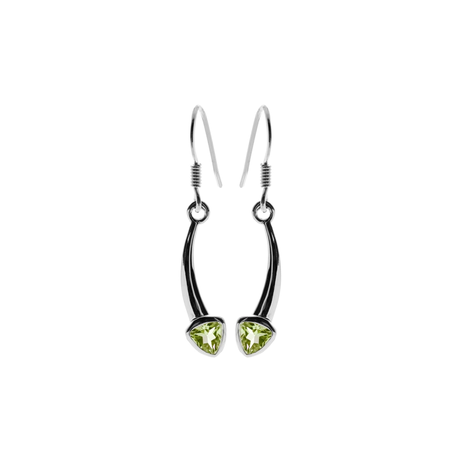 Samira peridot comet earrings