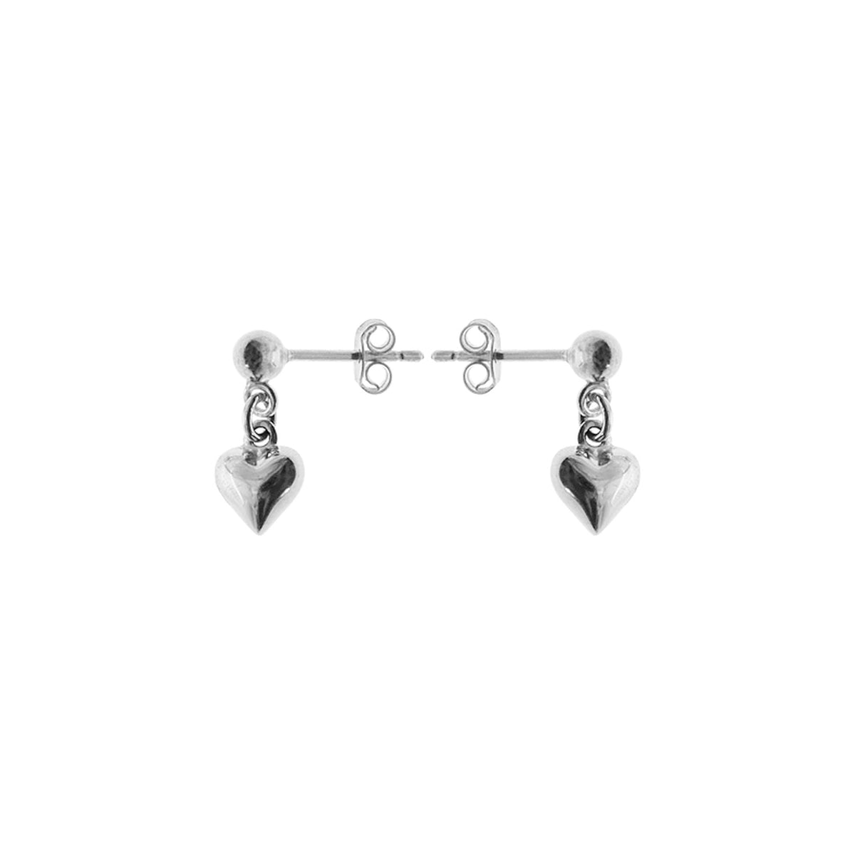 Chloe heart stud earrings
