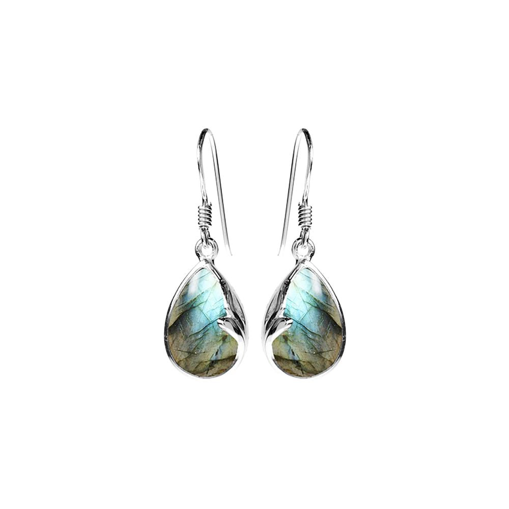 Lola teardrop labradorite earrings