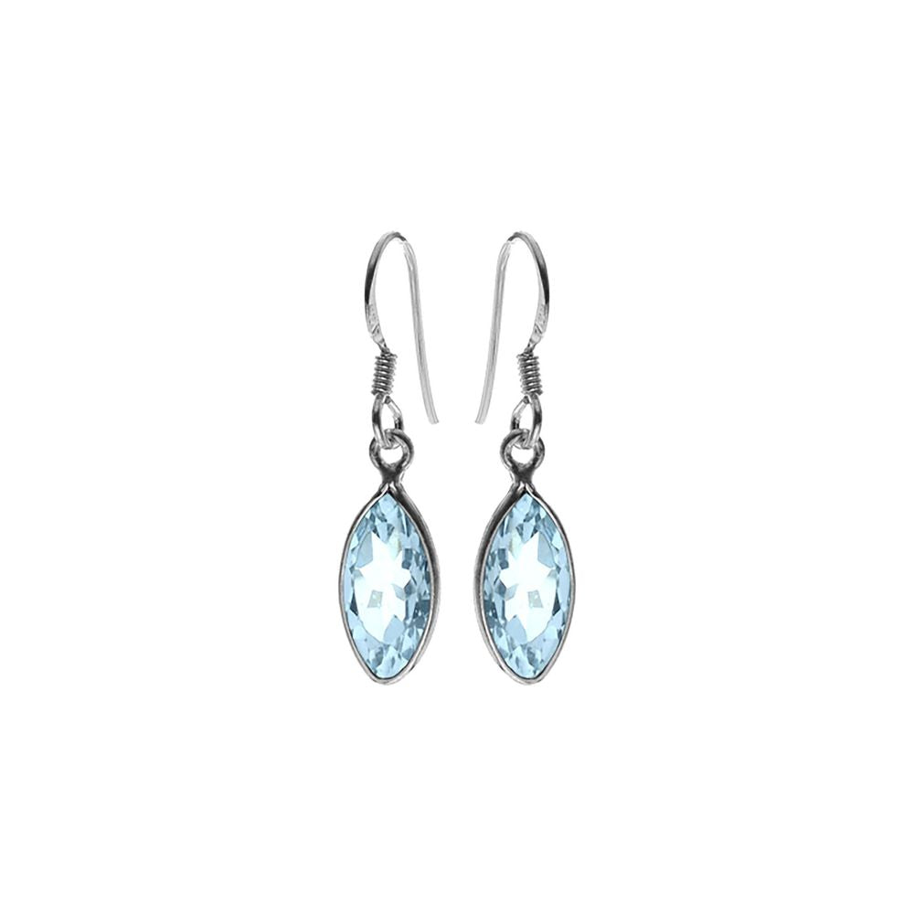Bridget blue topaz marquis earrings