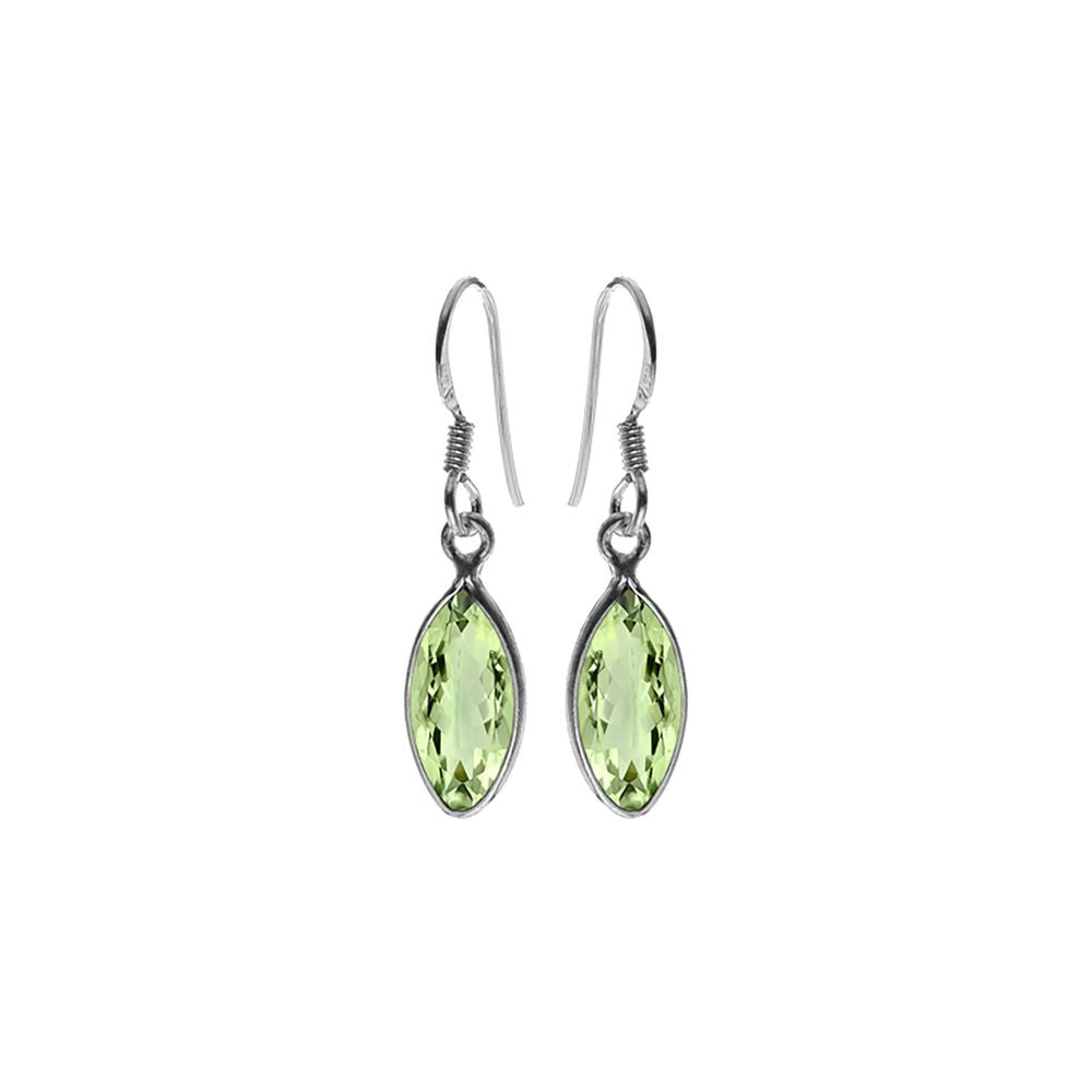 Bridget green amethyst marquis earrings