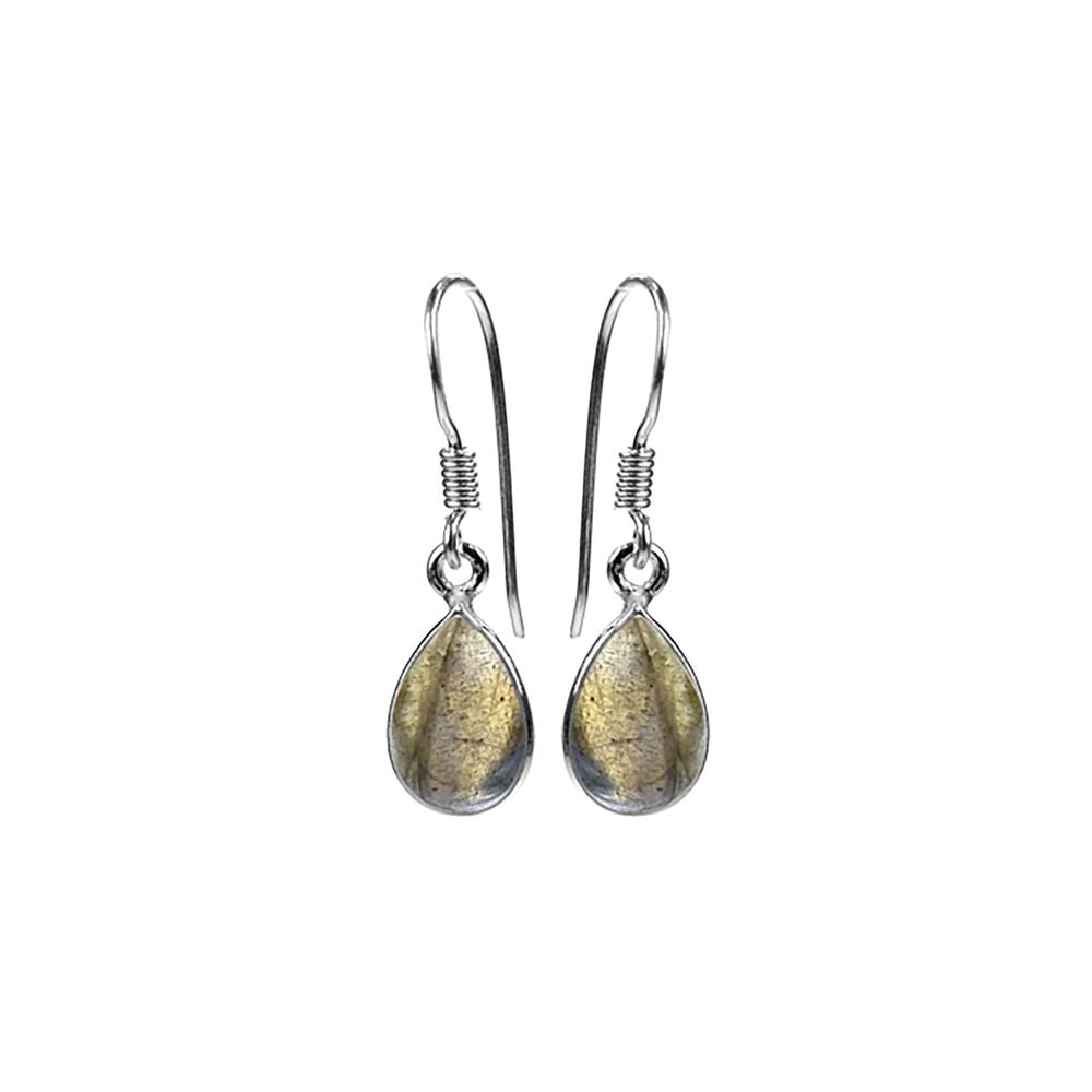 Bridget small teardrop labradorite earrings