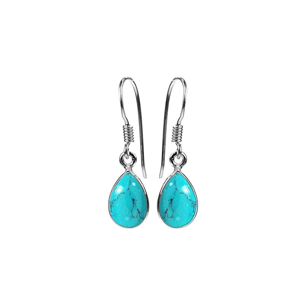 Bridget small teardrop turquoise earrings
