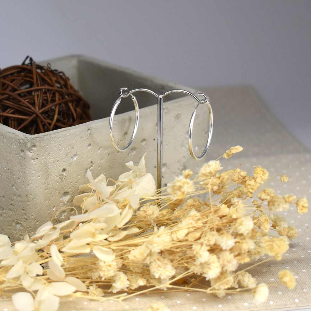 Bria 30mm hoop earrings