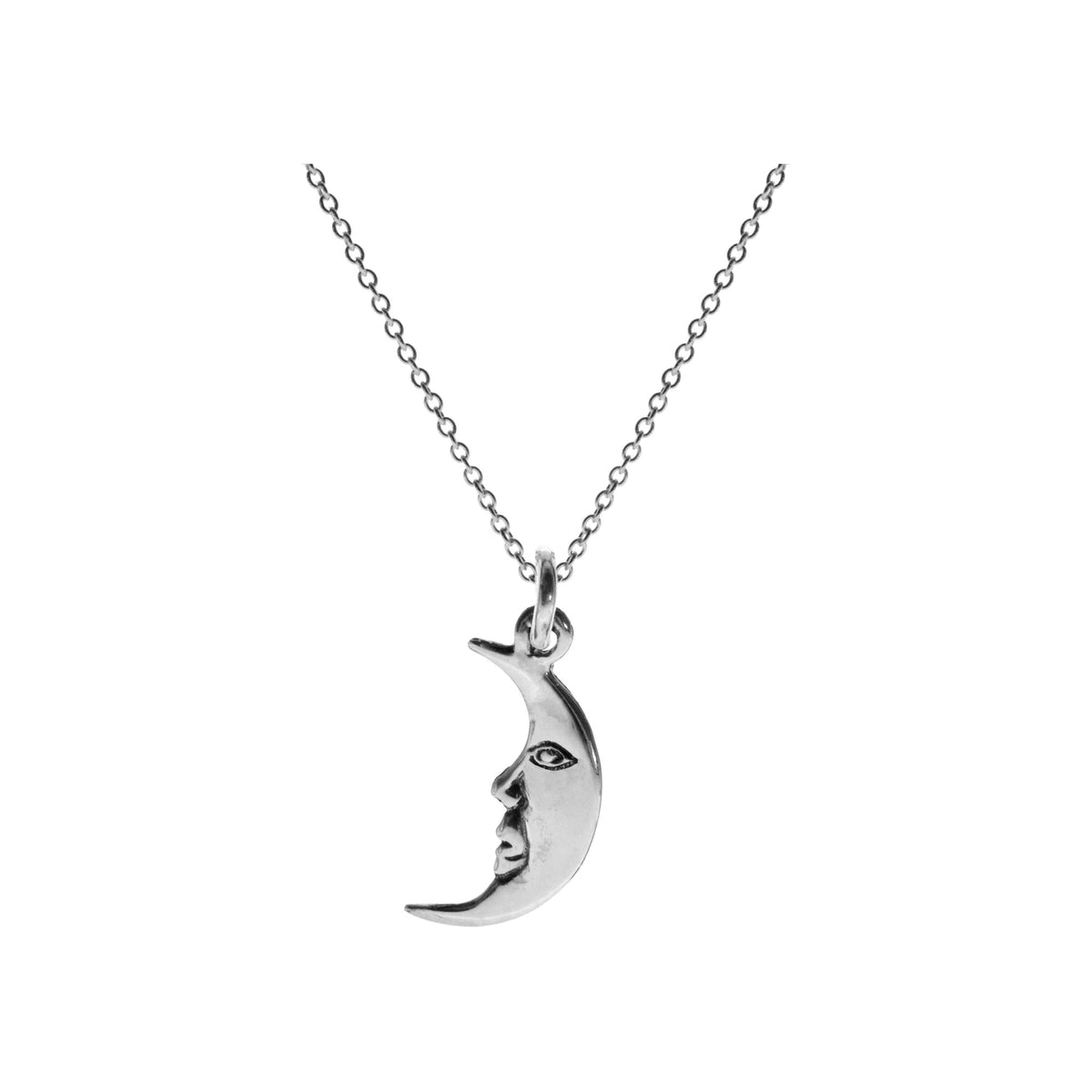 Chloe flat man in the moon necklace