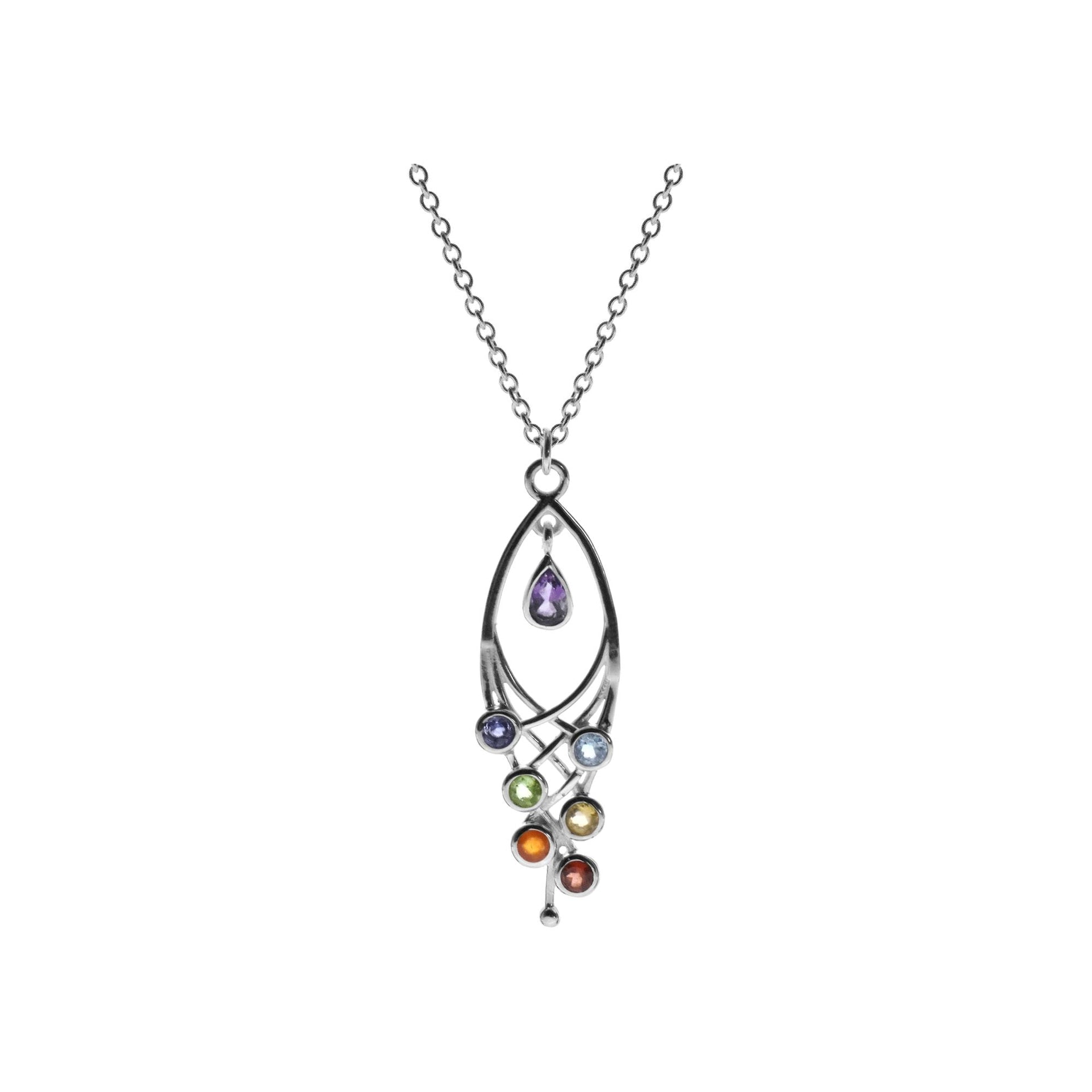 Kenna crisscross multi-colour necklace