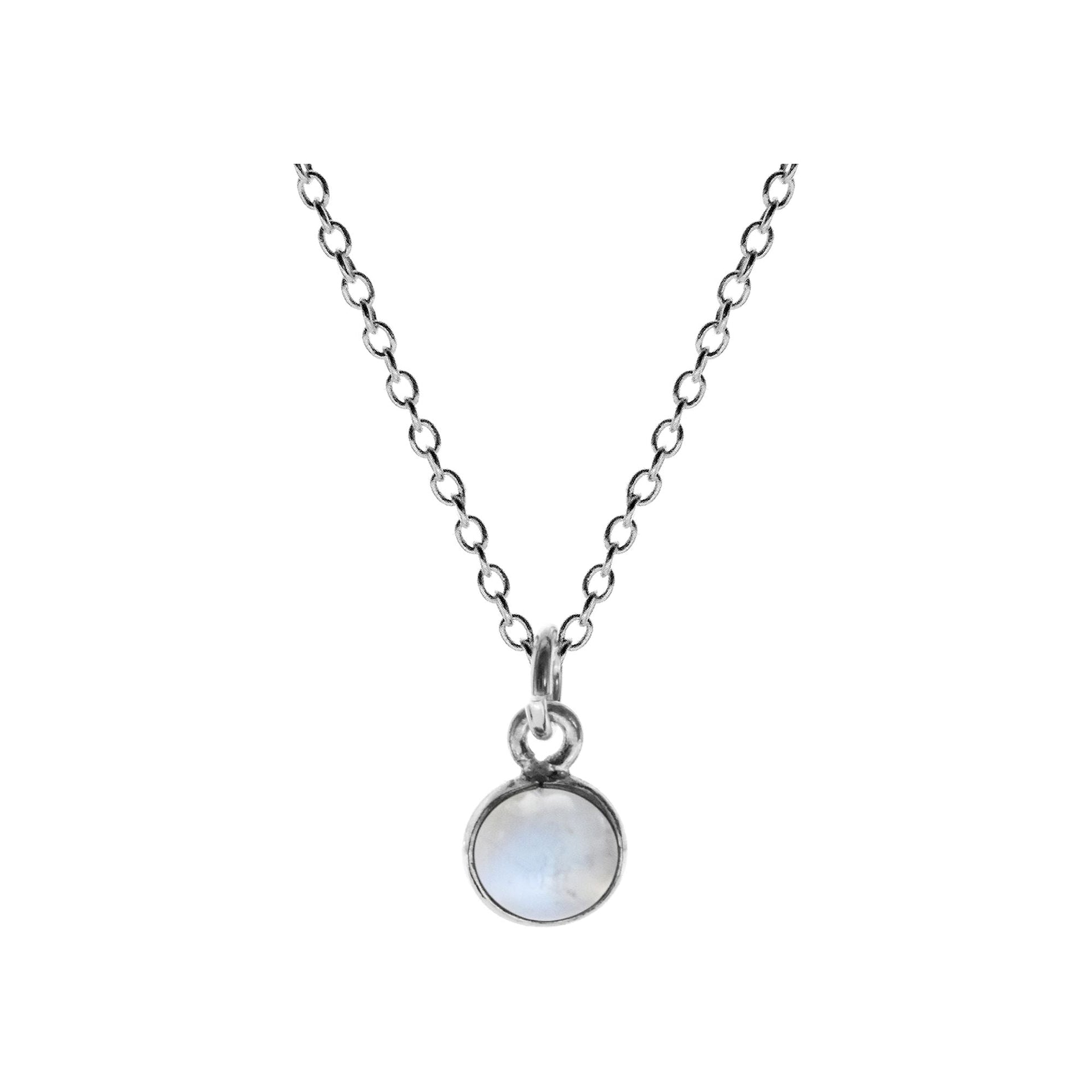 Chloe small rainbow moonstone pendant